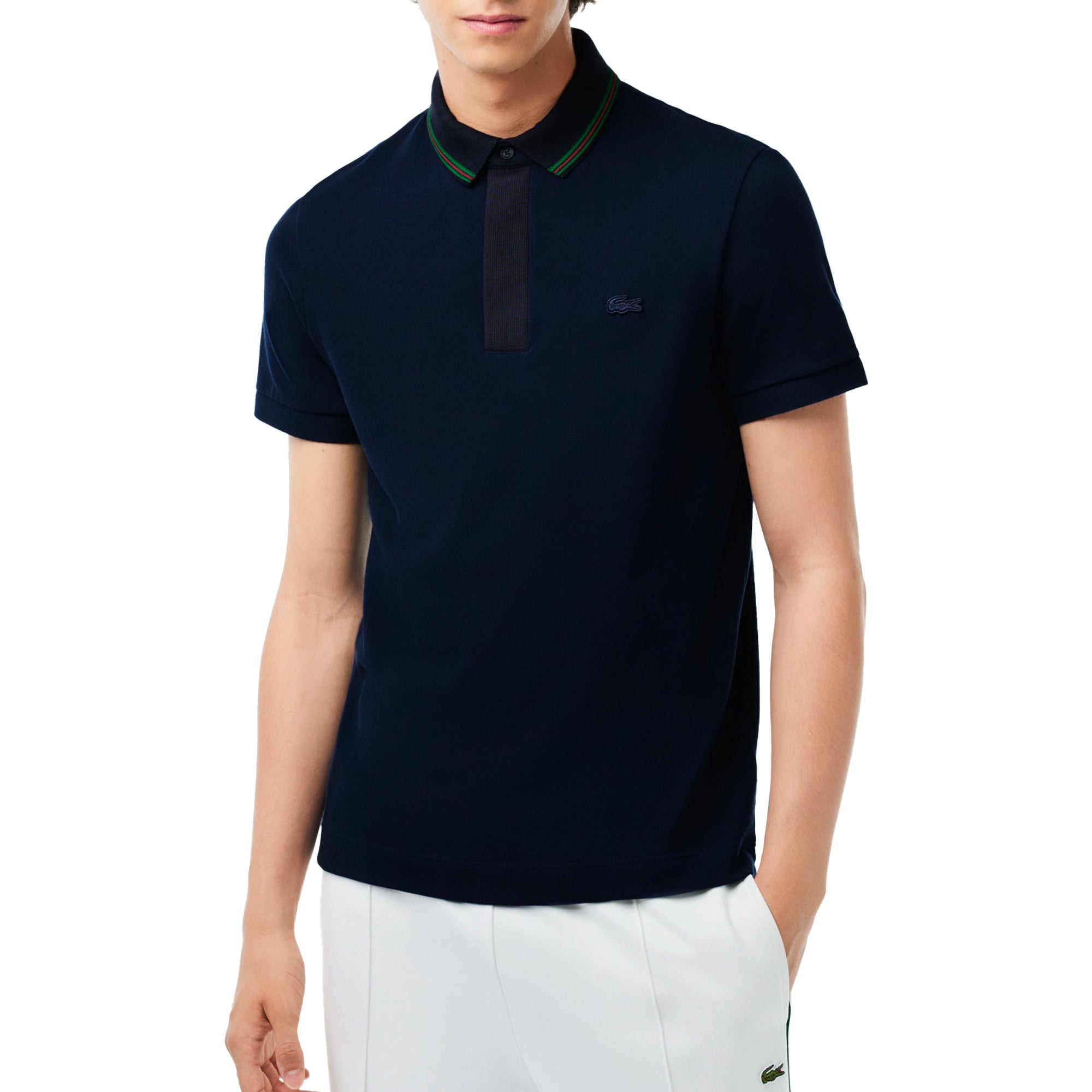 Lacoste Contrast Collar Paris Polo PH1125 - Navy