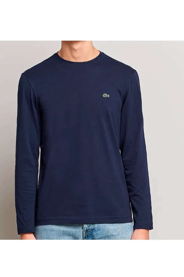 Lacoste L/S Tee Essential Logo Navy