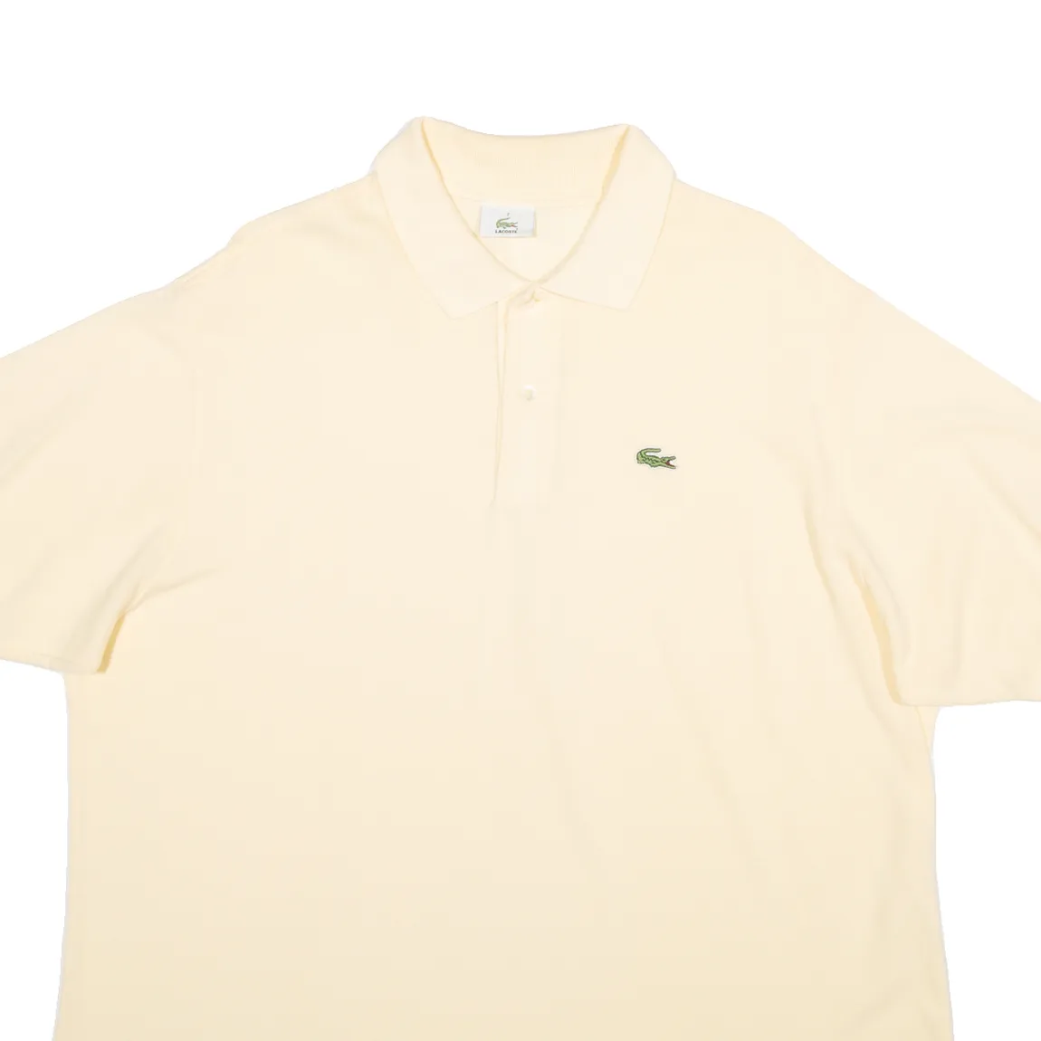 LACOSTE Mens Polo Shirt Yellow 2XL