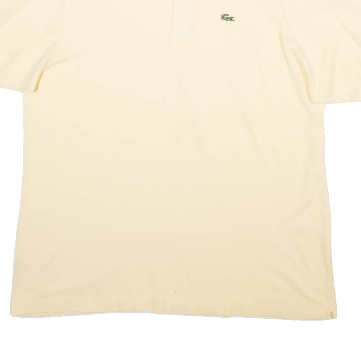 LACOSTE Mens Polo Shirt Yellow 2XL