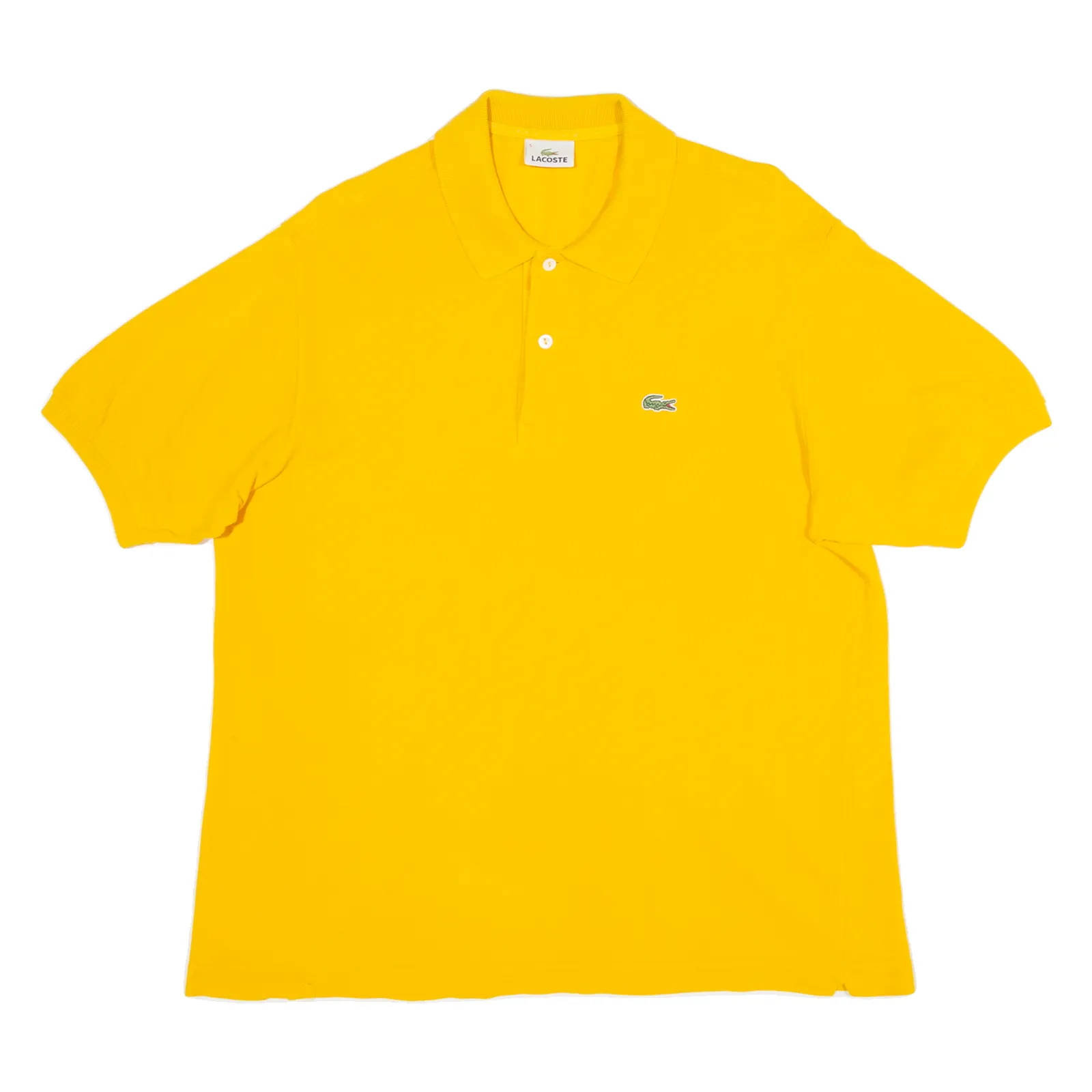 LACOSTE Mens Polo Shirt Yellow L