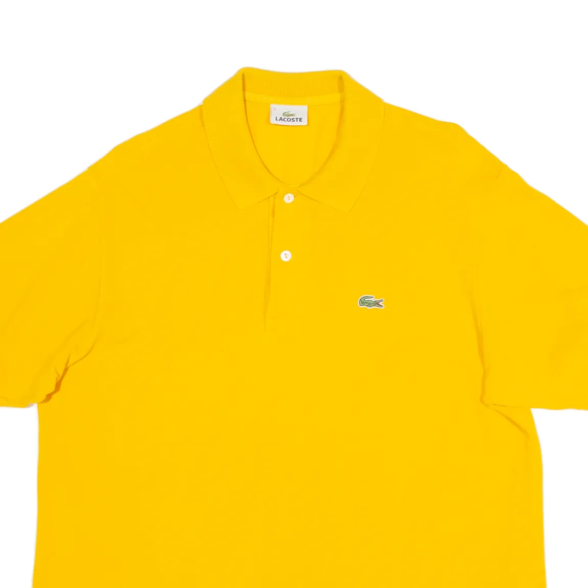 LACOSTE Mens Polo Shirt Yellow L