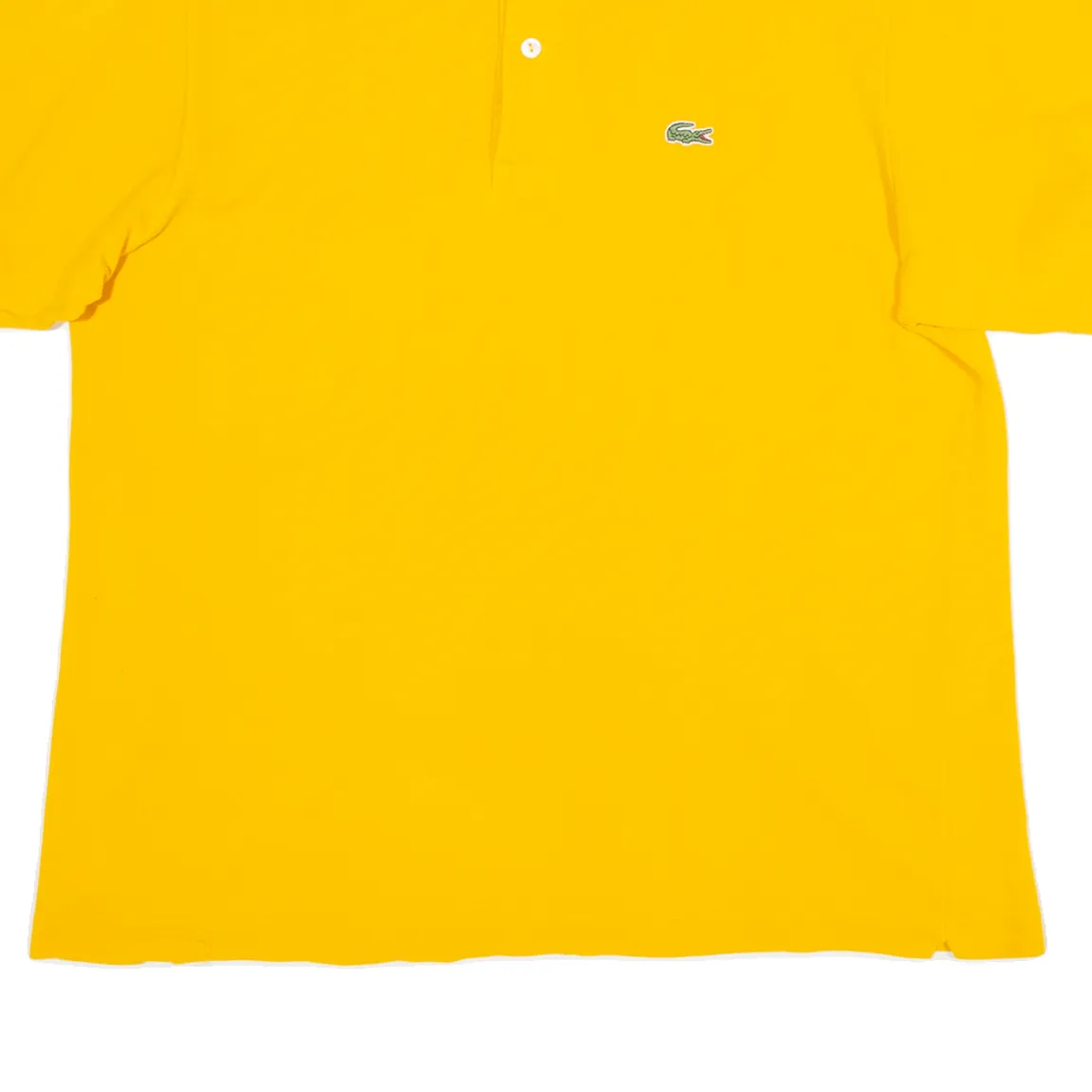 LACOSTE Mens Polo Shirt Yellow L