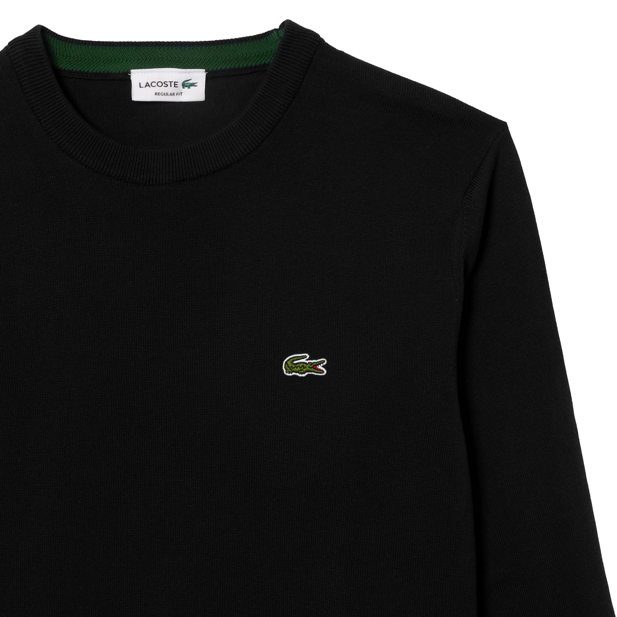 Lacoste New Cotton Crew Knit AH1985 - Black