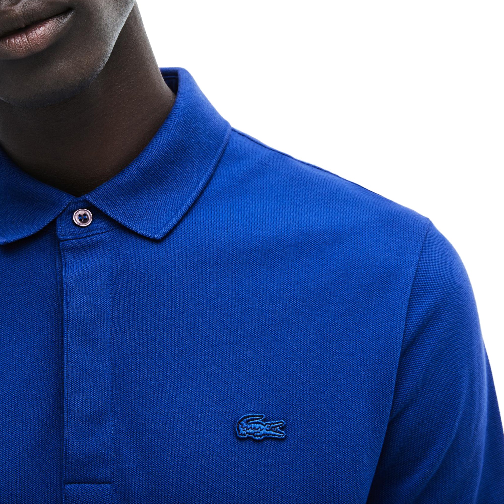 Lacoste Paris Regular Fit Stretch Polo PH5522 - Cosmic Blue