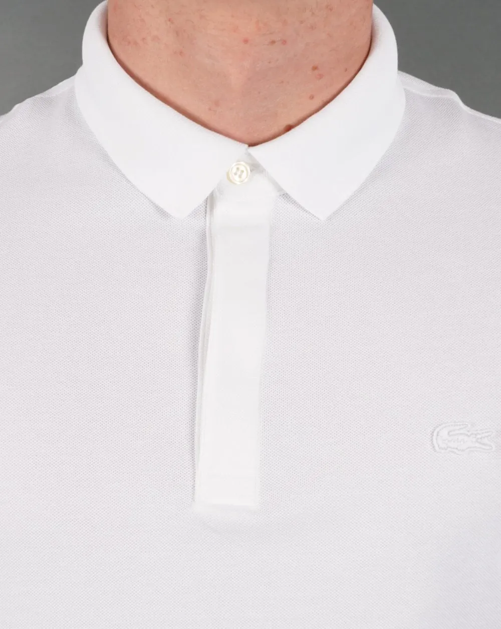 Lacoste Paris Tonal Polo Shirt White