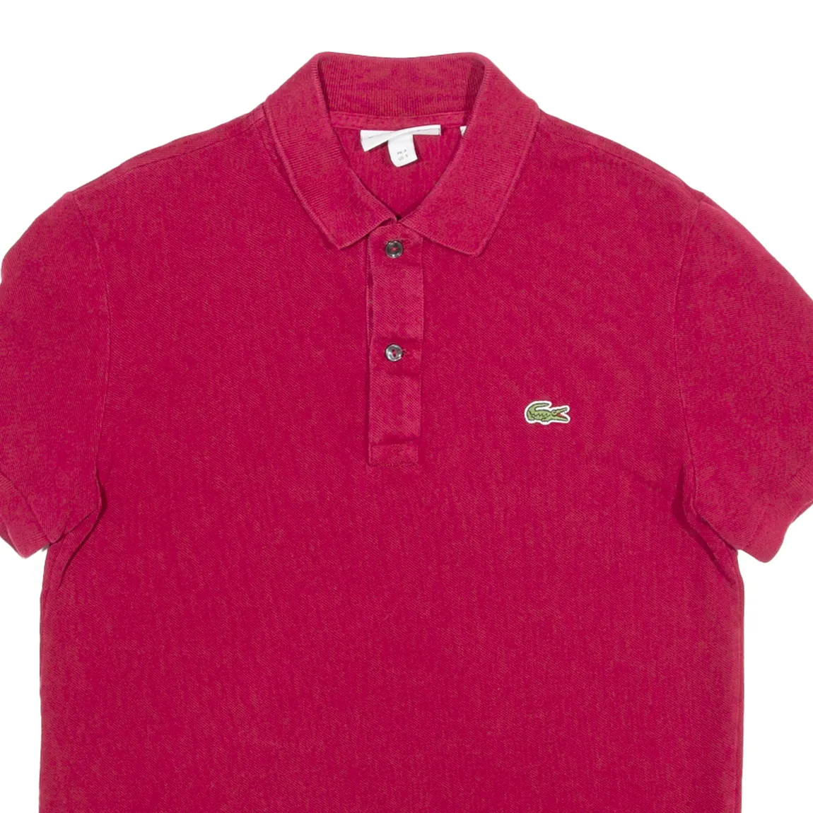 LACOSTE Slim Fit Mens Polo Shirt Red S