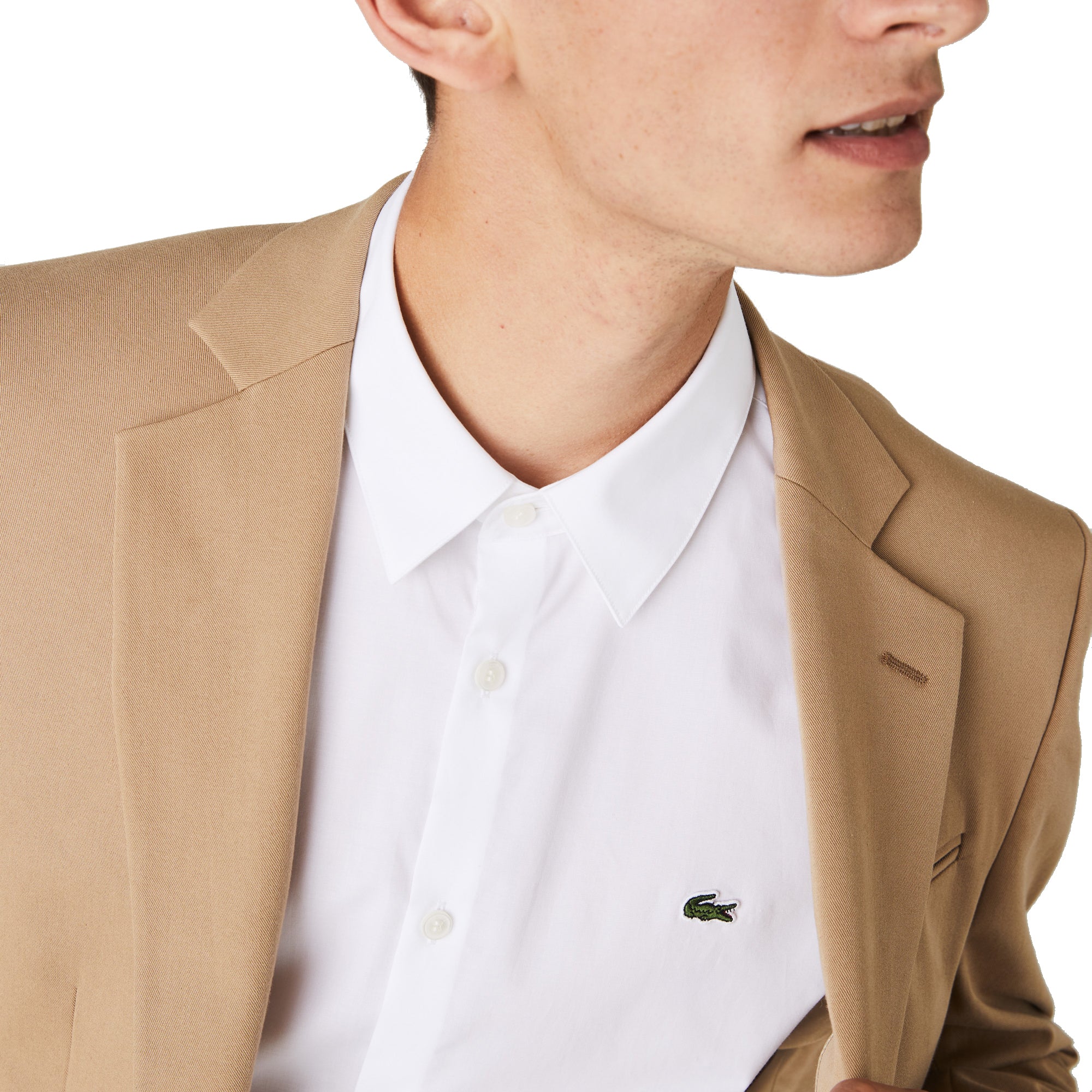 Lacoste Stretch Poplin Slim Fit Shirt CH2668 - White