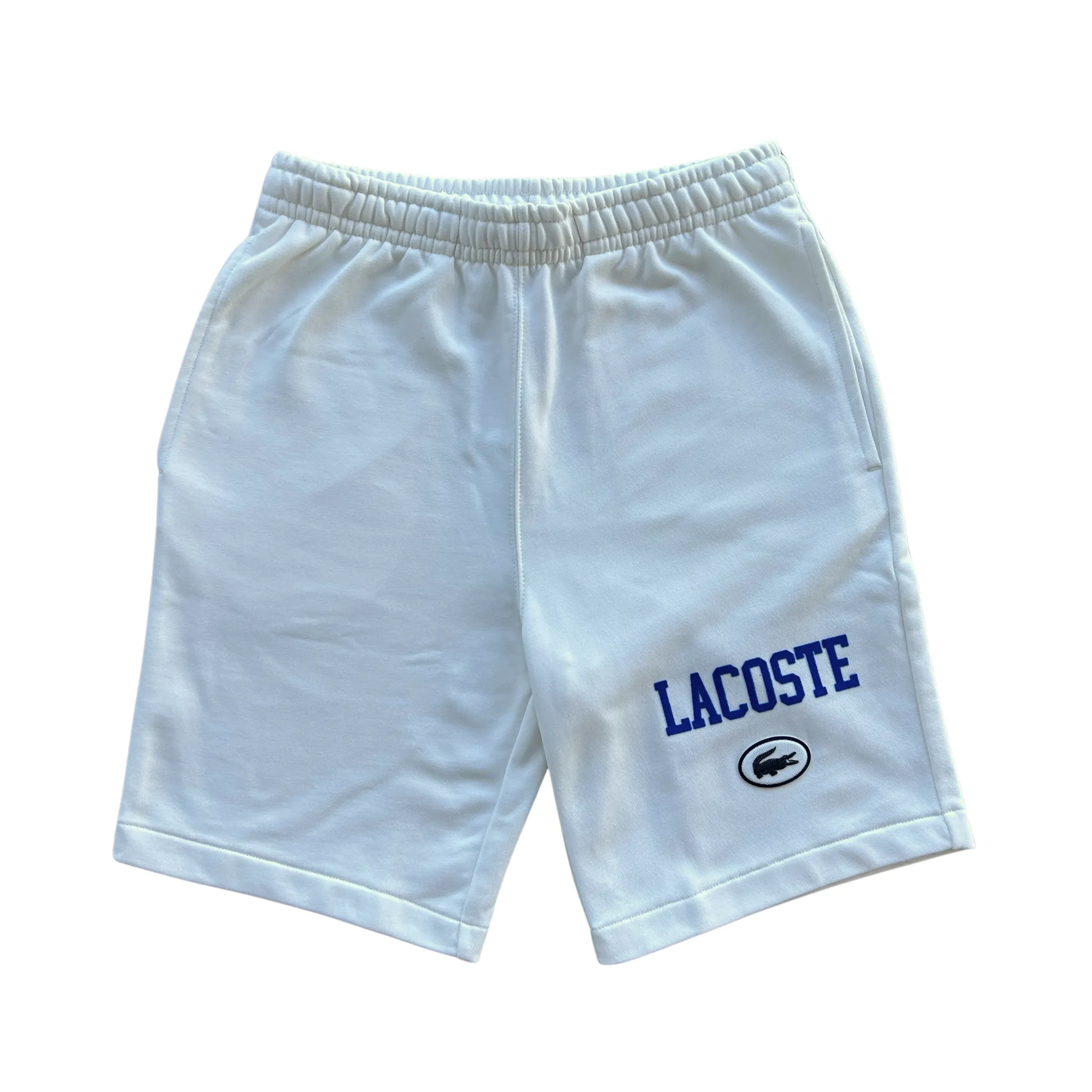 Lacoste Washed Effect Printed Shorts (White) - GH7499