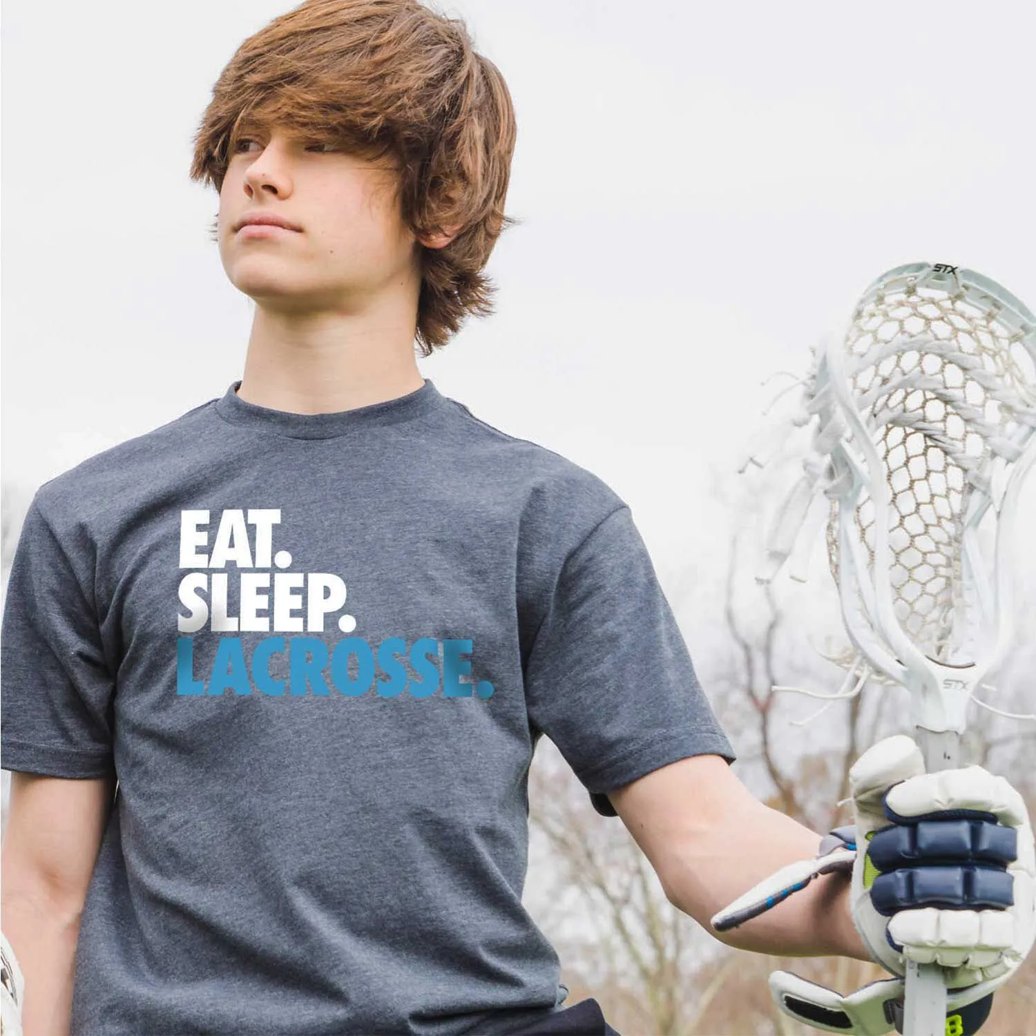 Lacrosse Short Sleeve T-Shirt - Eat. Sleep. Lacrosse. 