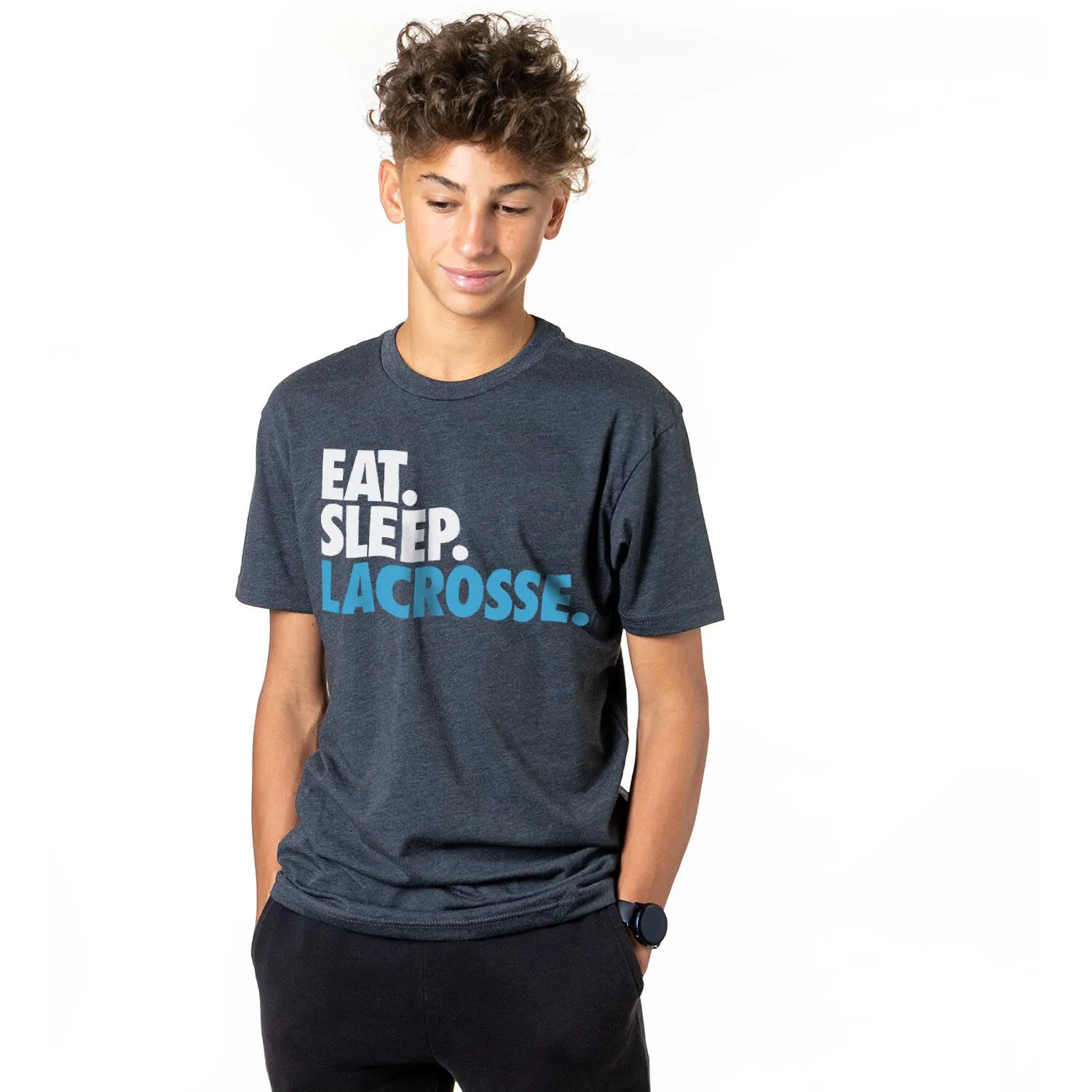 Lacrosse Short Sleeve T-Shirt - Eat. Sleep. Lacrosse. 