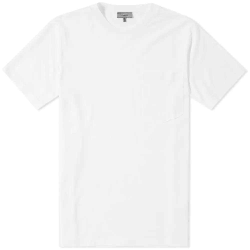 Lanvin L Logo Pocket TeeWhite