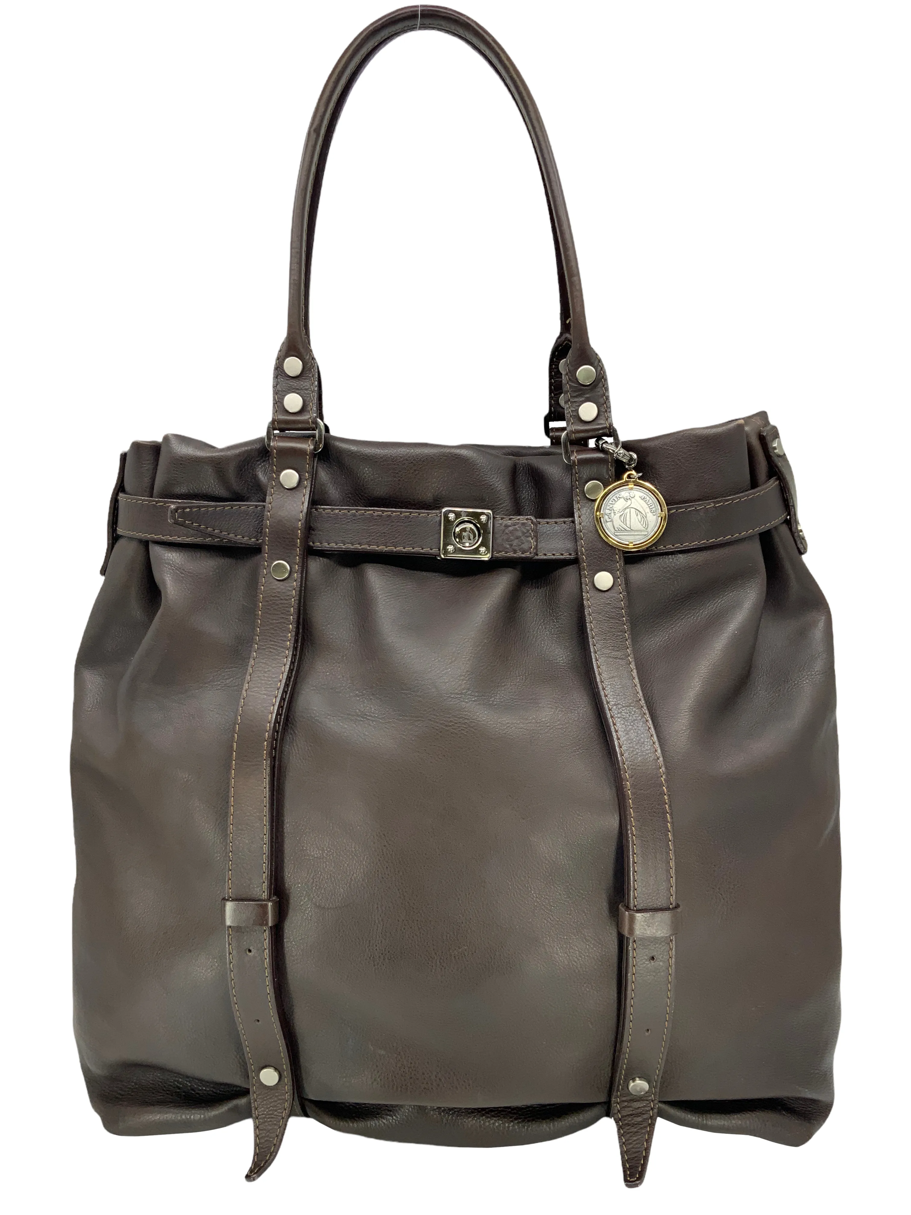 Lanvin Leather Kentucky Large Tote Bag