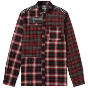 Lanvin Multi Panel Check ShirtGrey & Red