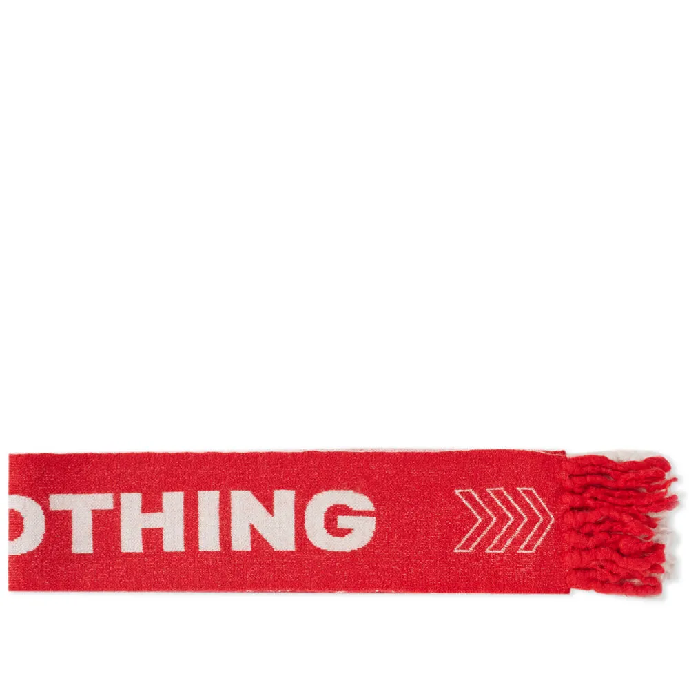 Lanvin Nothing Football ScarfRed & White