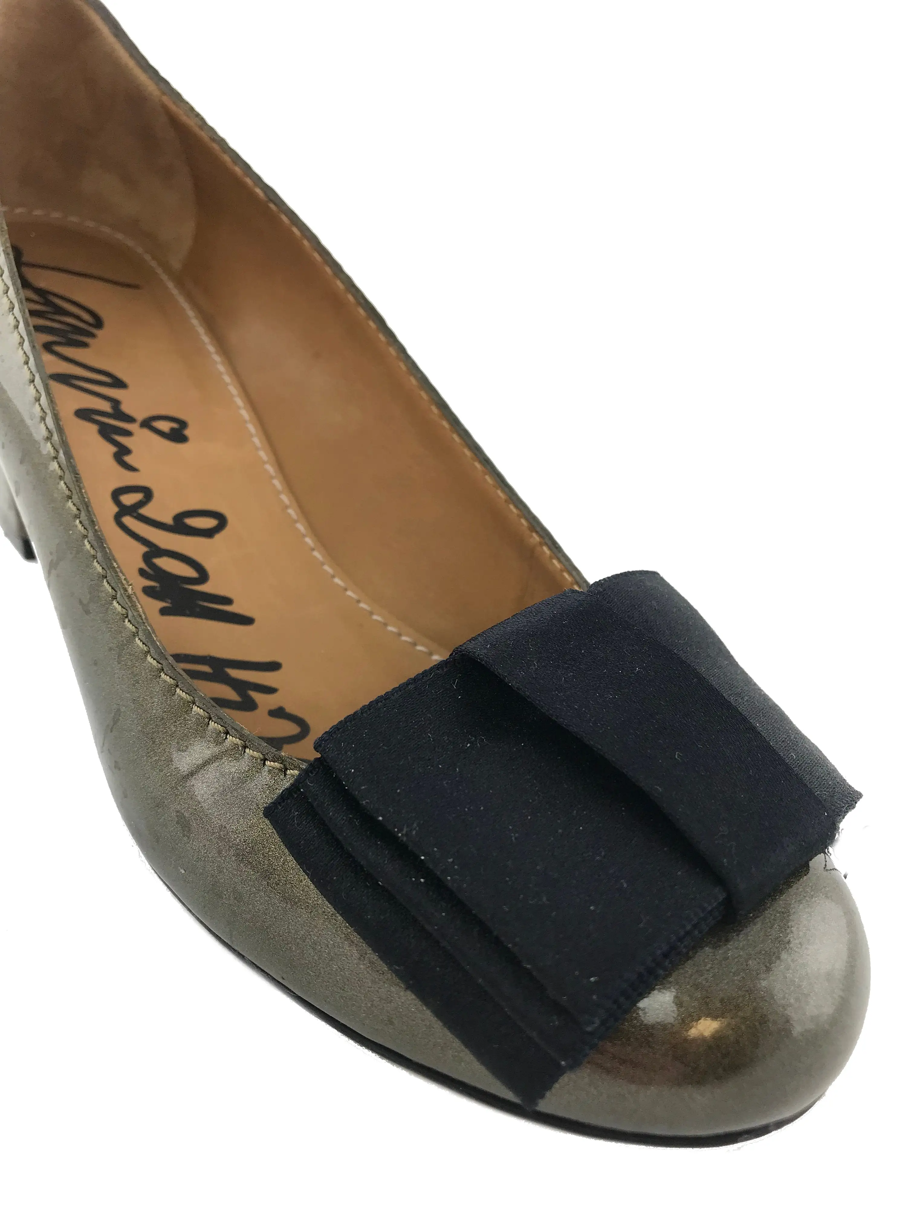 Lanvin Patent Leather Bow Ribbon Pumps Size 8.5