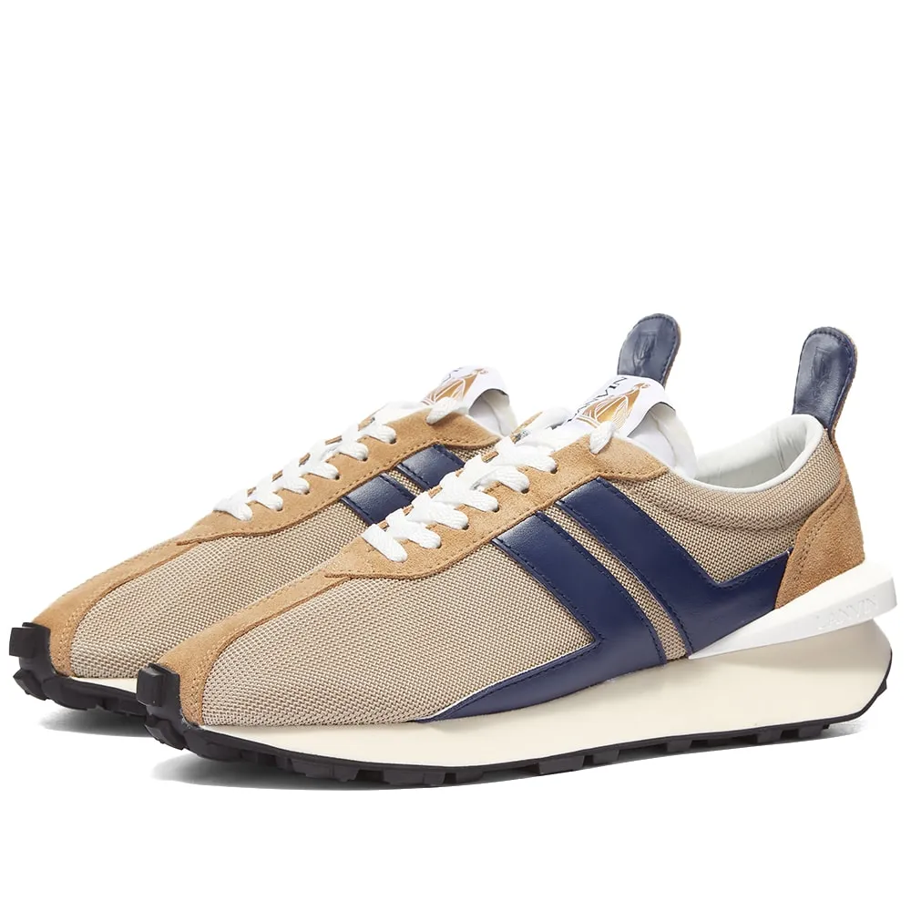 Lanvin Vintage Running SneakerLight Beige & Blue