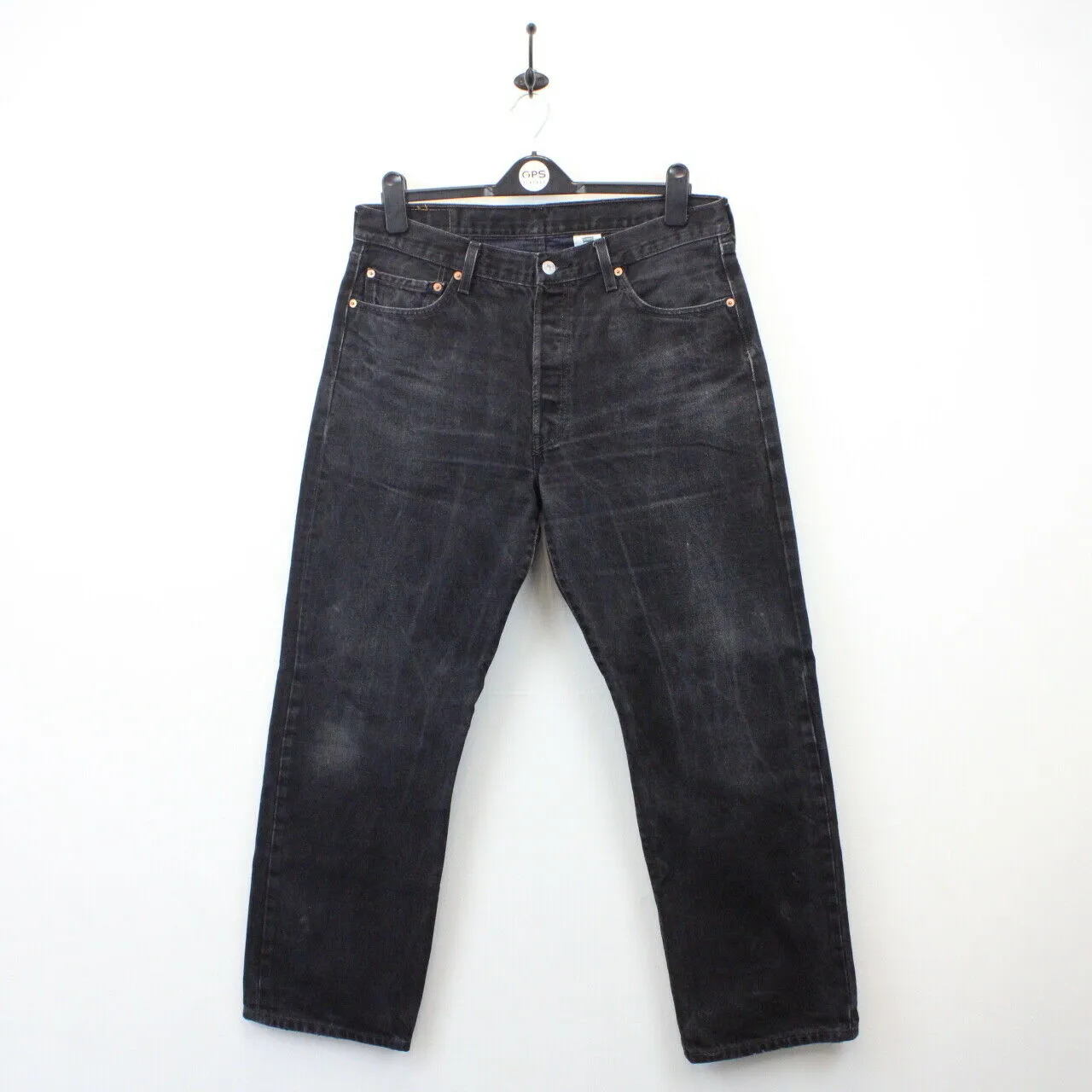 LEVIS 501 Jeans Black Charcoal | W36 L30