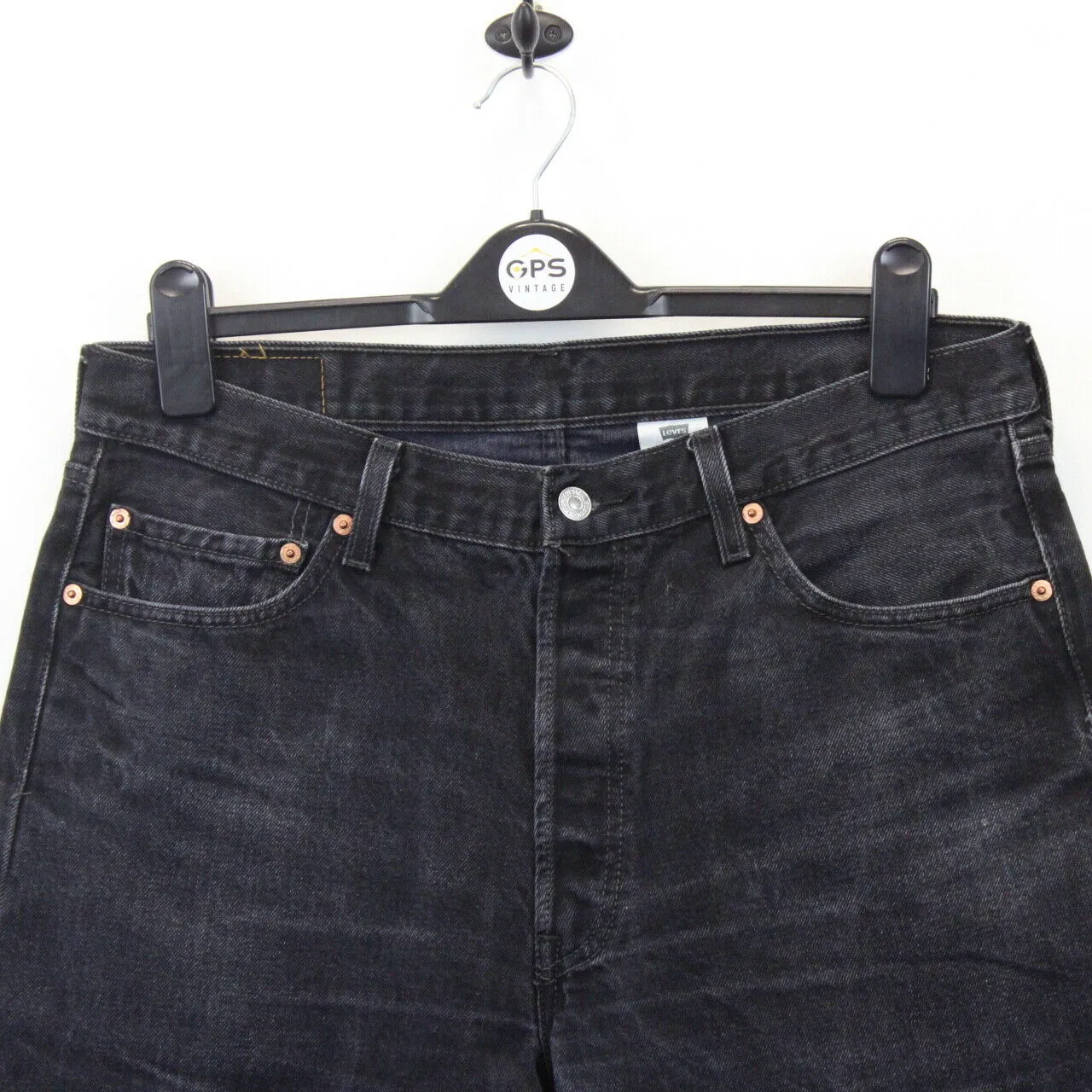 LEVIS 501 Jeans Black Charcoal | W36 L30