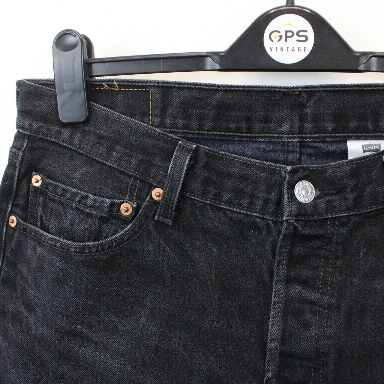 LEVIS 501 Jeans Black Charcoal | W36 L30