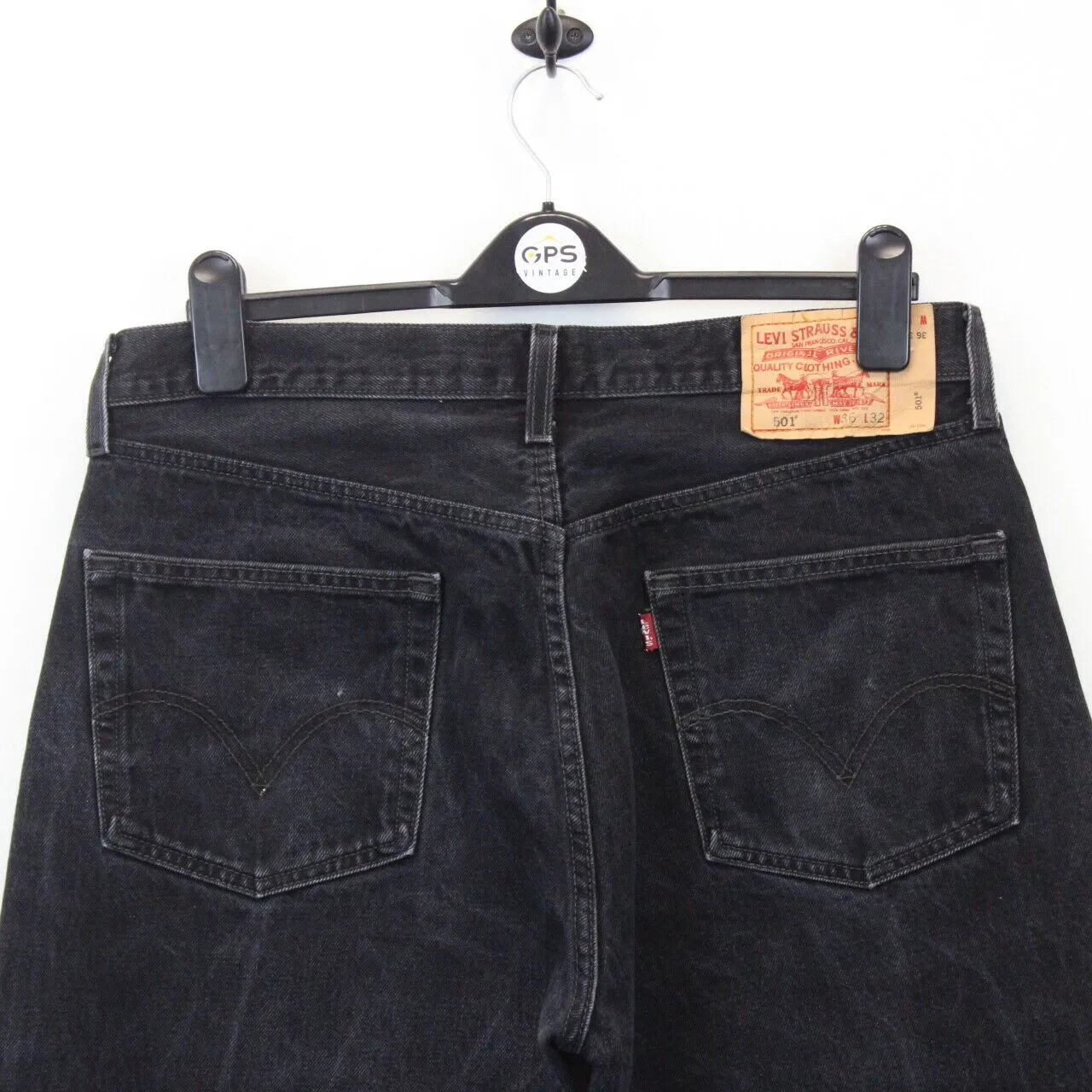 LEVIS 501 Jeans Black Charcoal | W36 L30