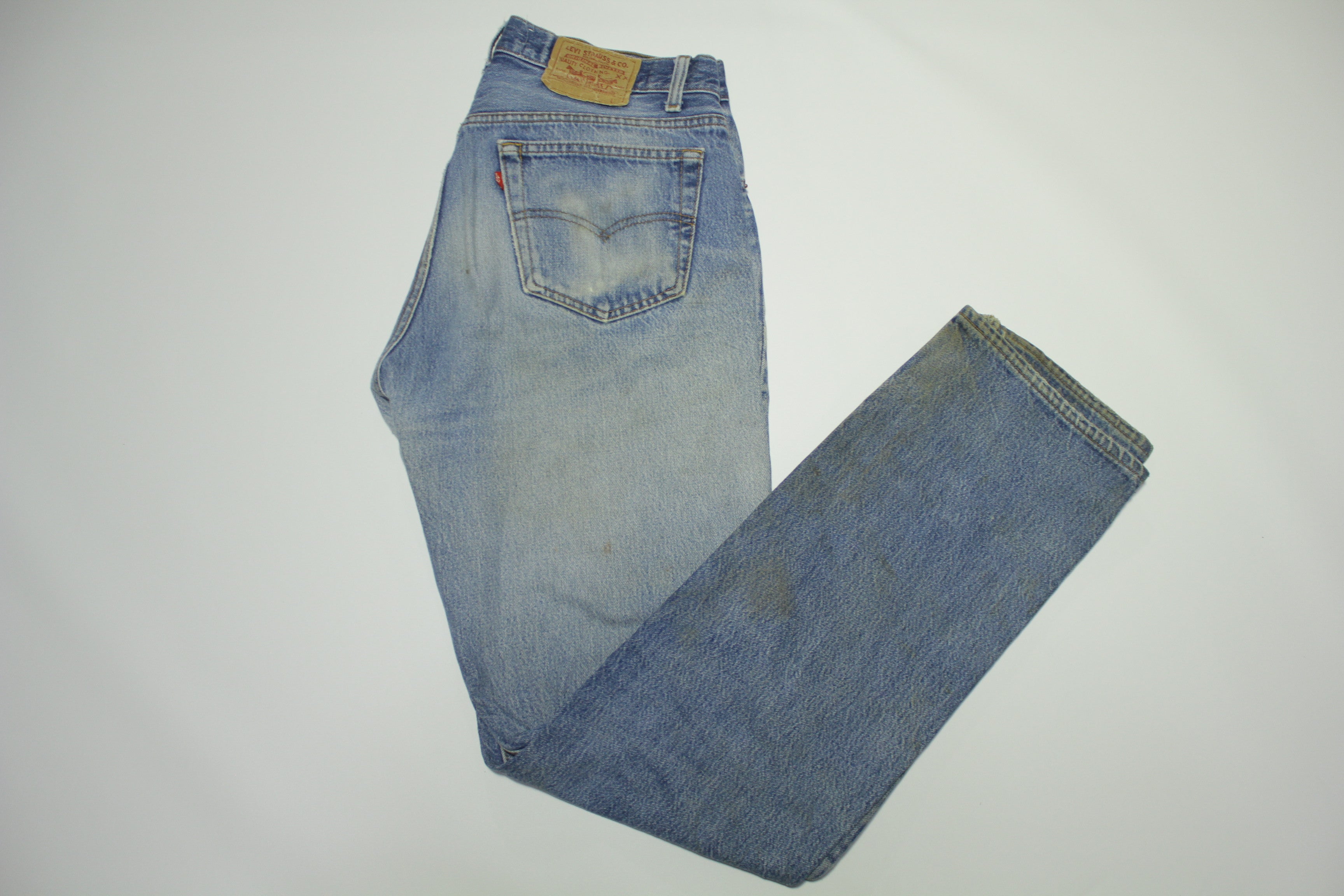 Levis 501xx Red Tab Vintage 80s Button Fly Denim Grunge Rocker Jeans