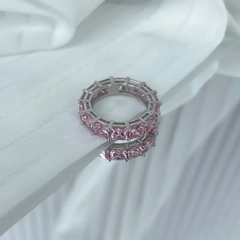 Lexi Pink Infinity Ring