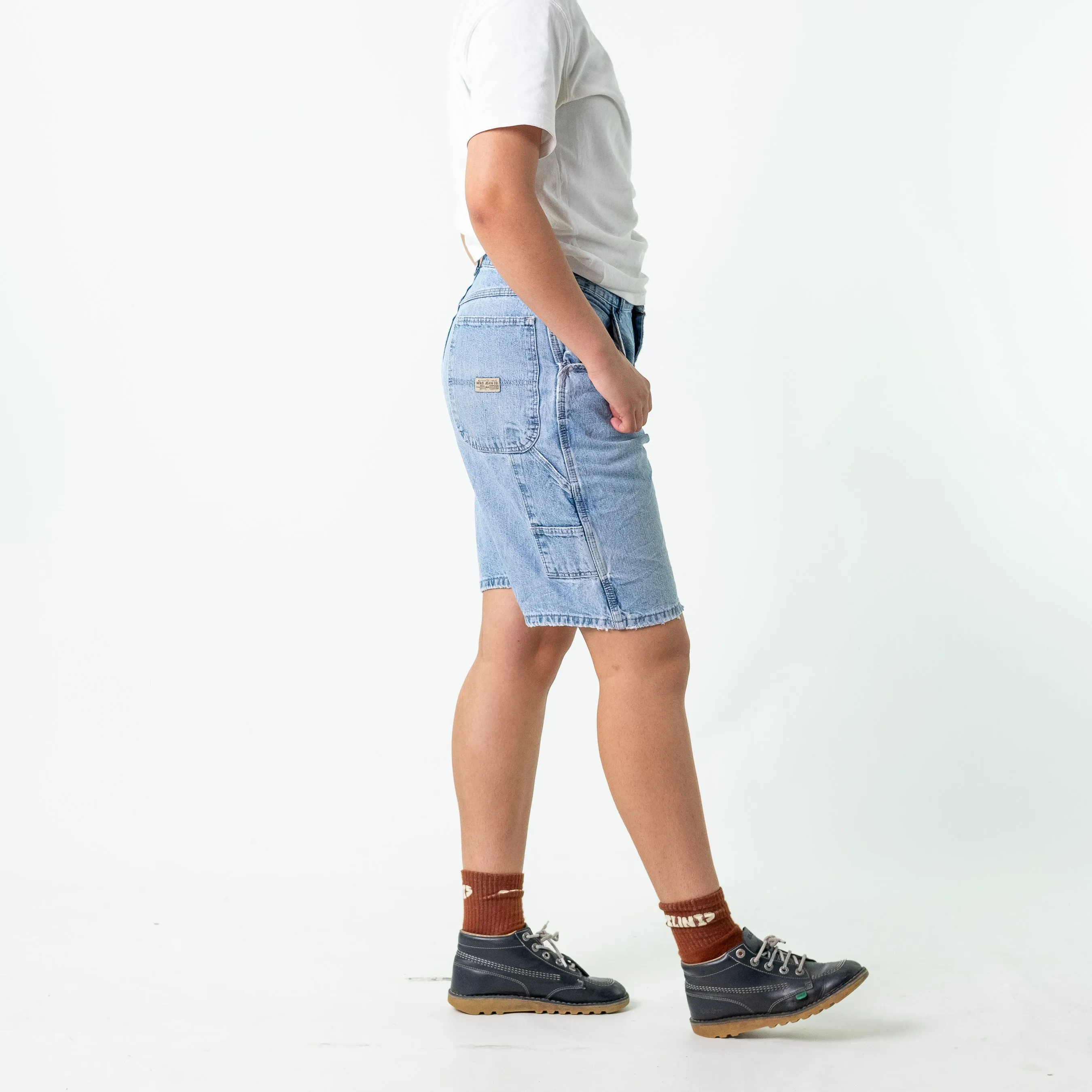 Light Blue 90s Wrangler Denim Jorts Shorts (32)