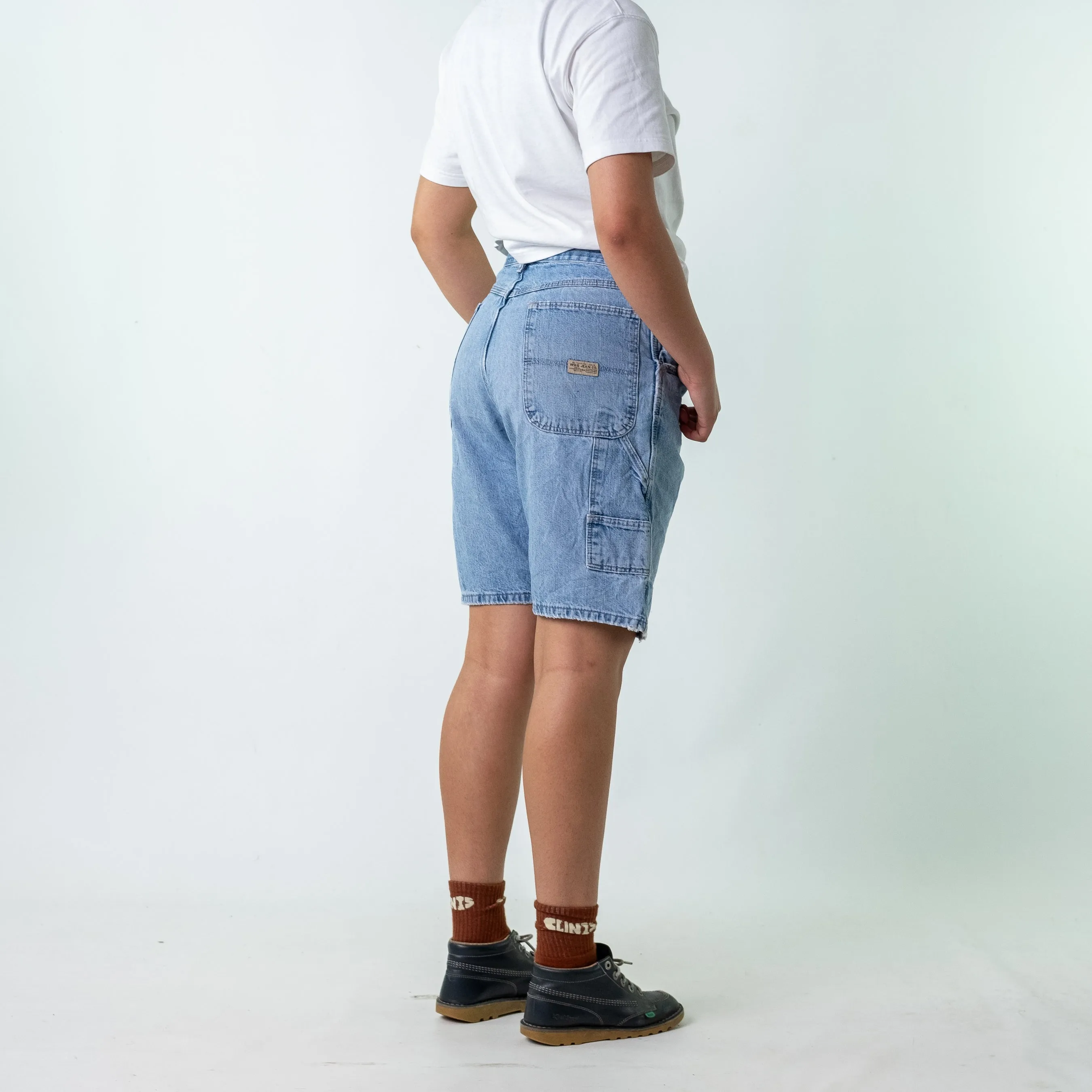 Light Blue 90s Wrangler Denim Jorts Shorts (32)