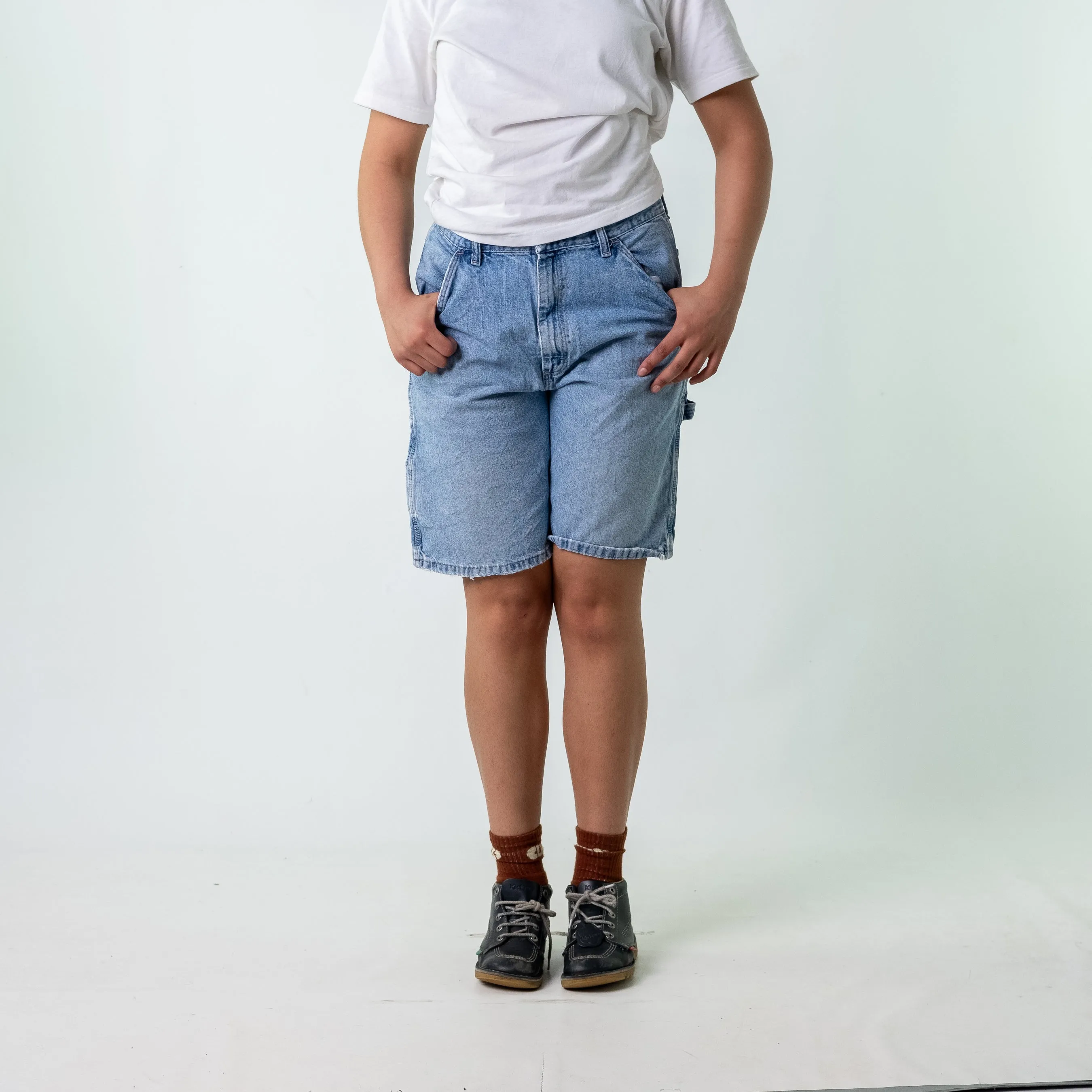 Light Blue 90s Wrangler Denim Jorts Shorts (32)