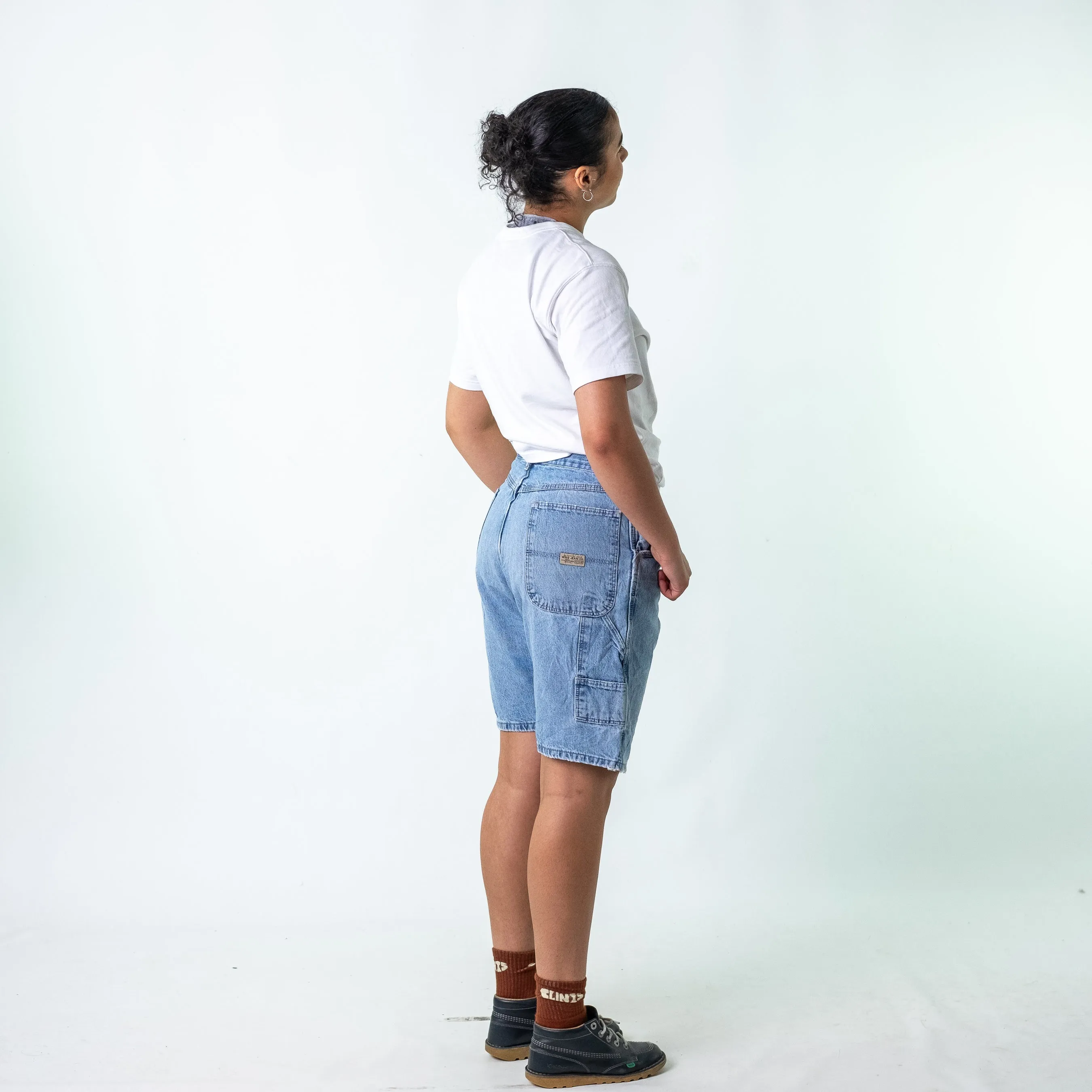 Light Blue 90s Wrangler Denim Jorts Shorts (32)