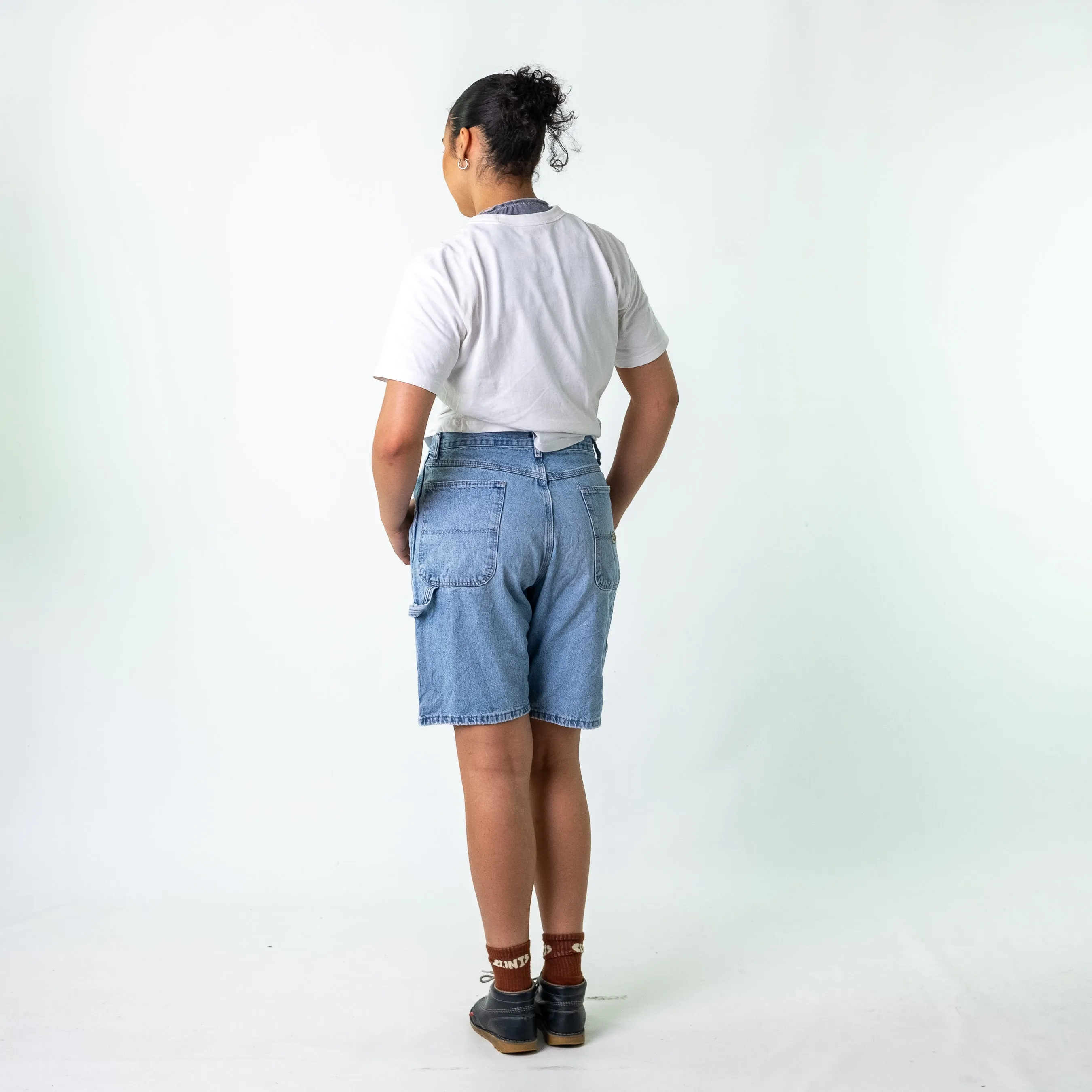 Light Blue 90s Wrangler Denim Jorts Shorts (32)