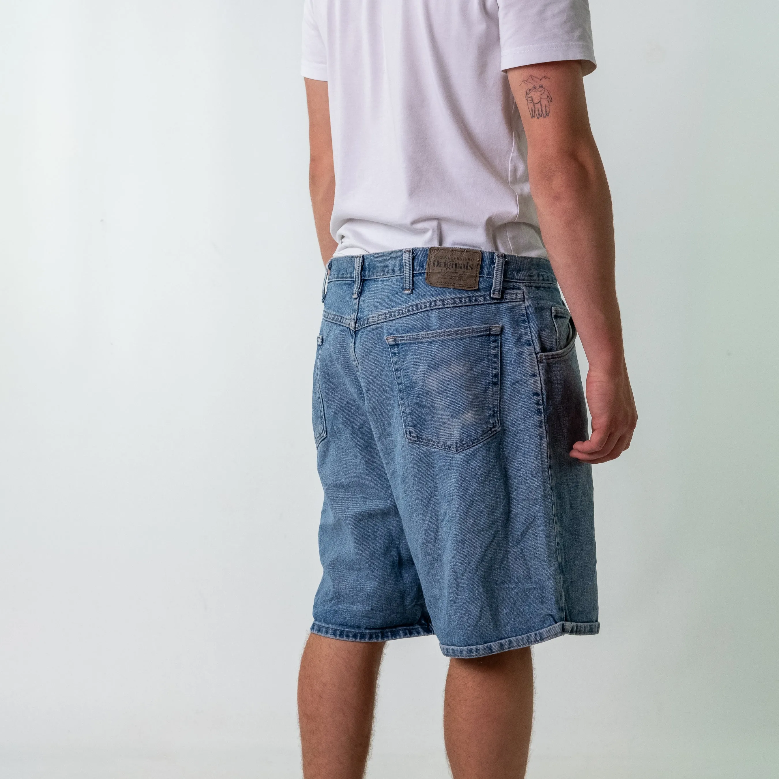 Light Blue 90s Wrangler Denim Jorts Shorts (38)