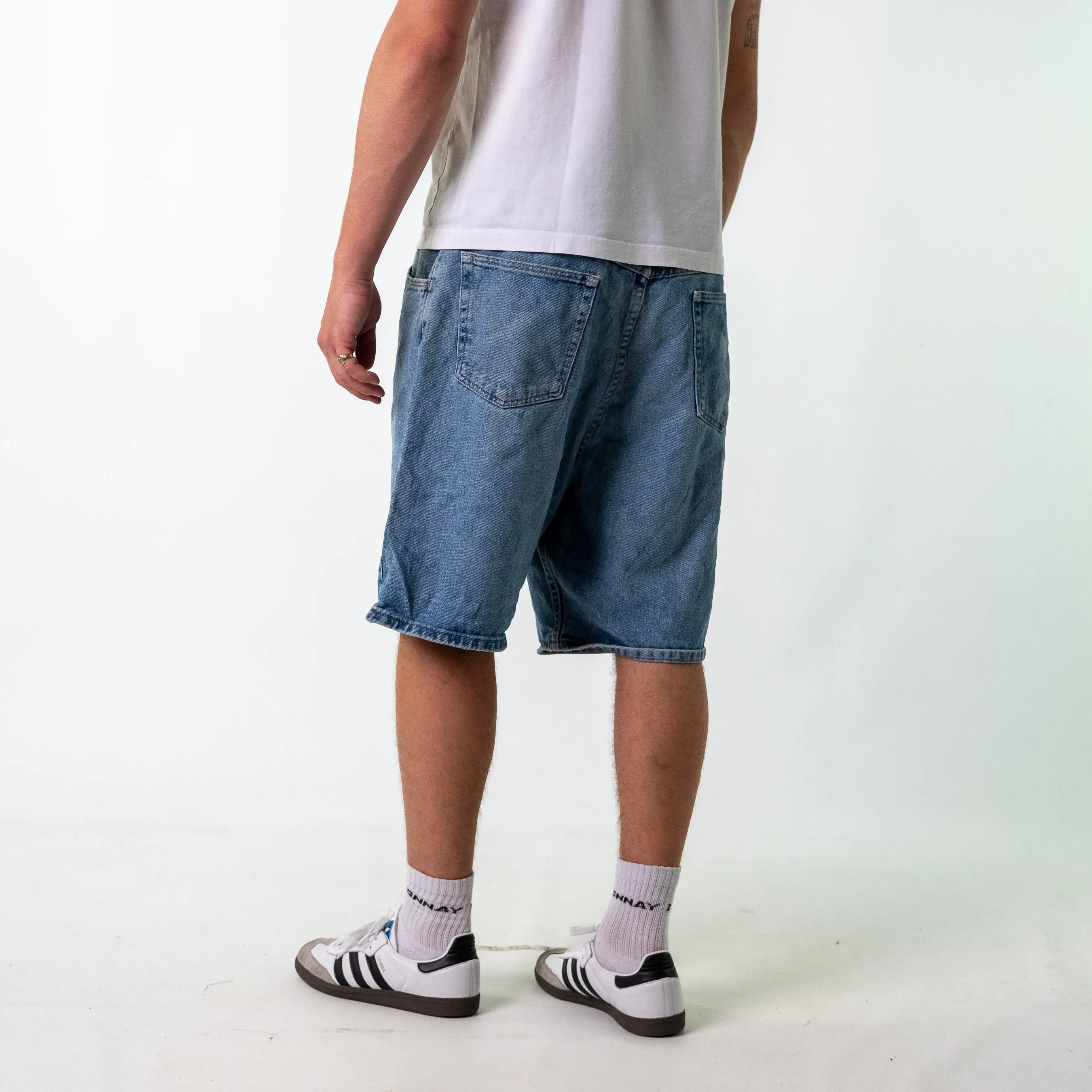 Light Blue 90s Wrangler Denim Jorts Shorts (38)