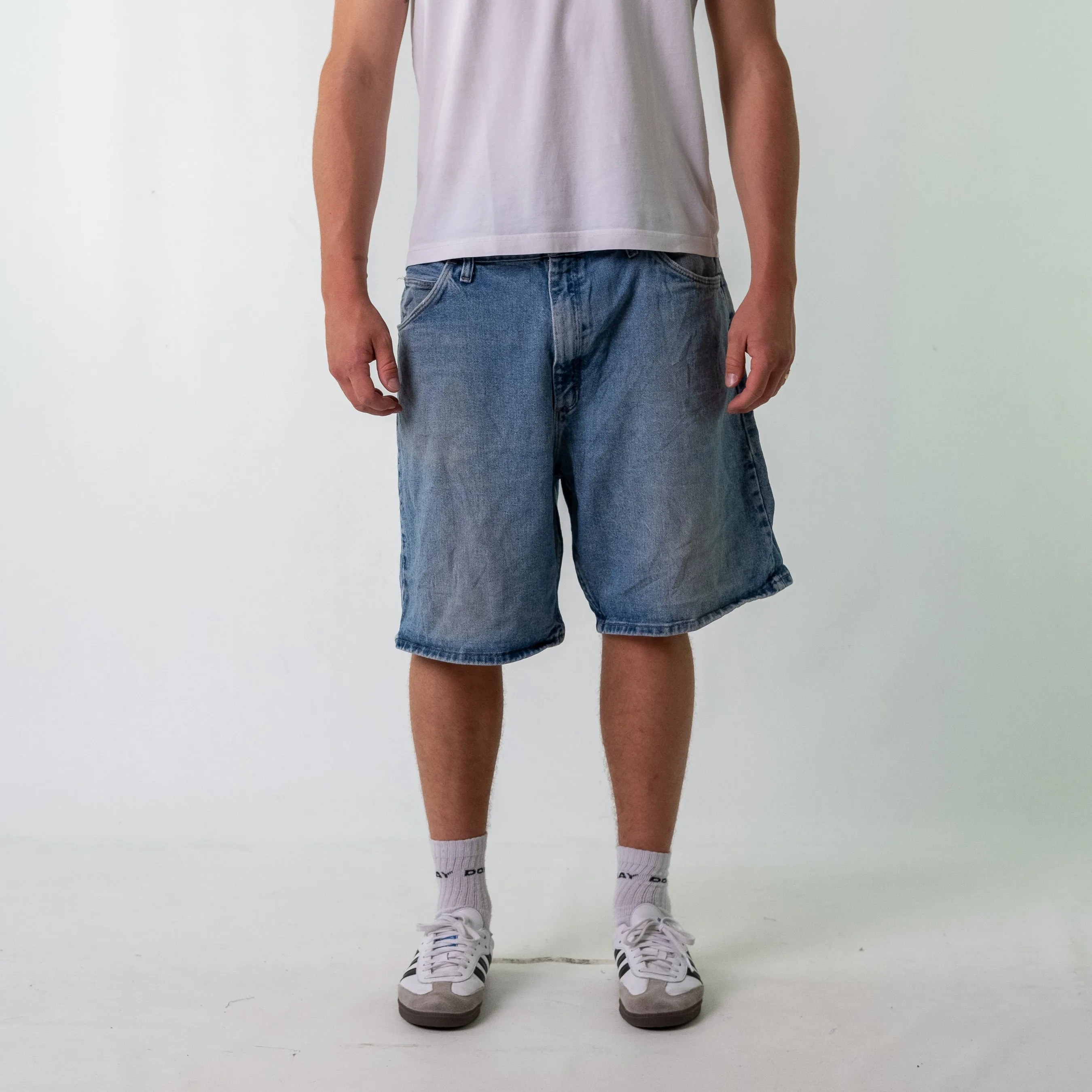 Light Blue 90s Wrangler Denim Jorts Shorts (38)