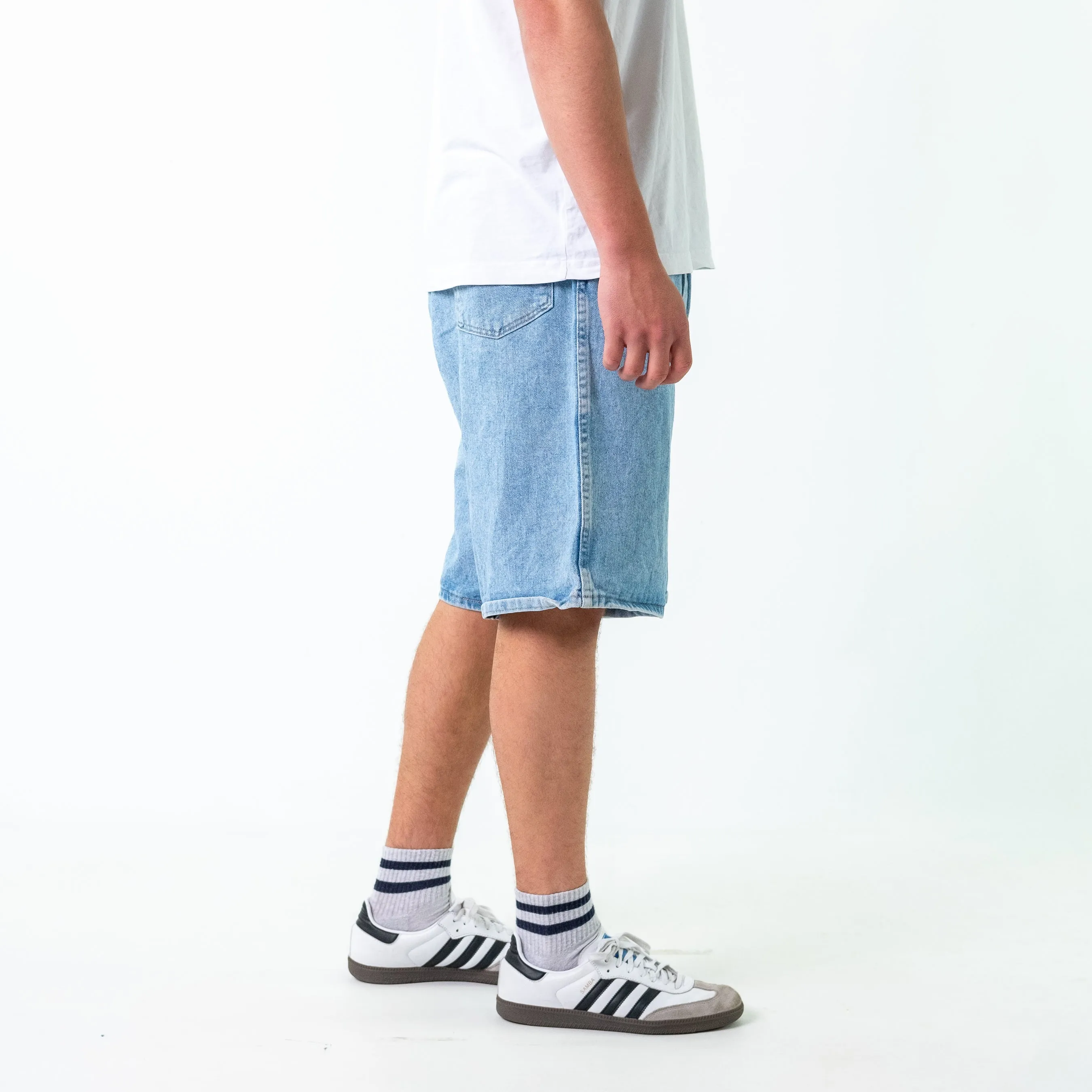 Light Blue 90s Wrangler Denim Jorts Shorts (40)