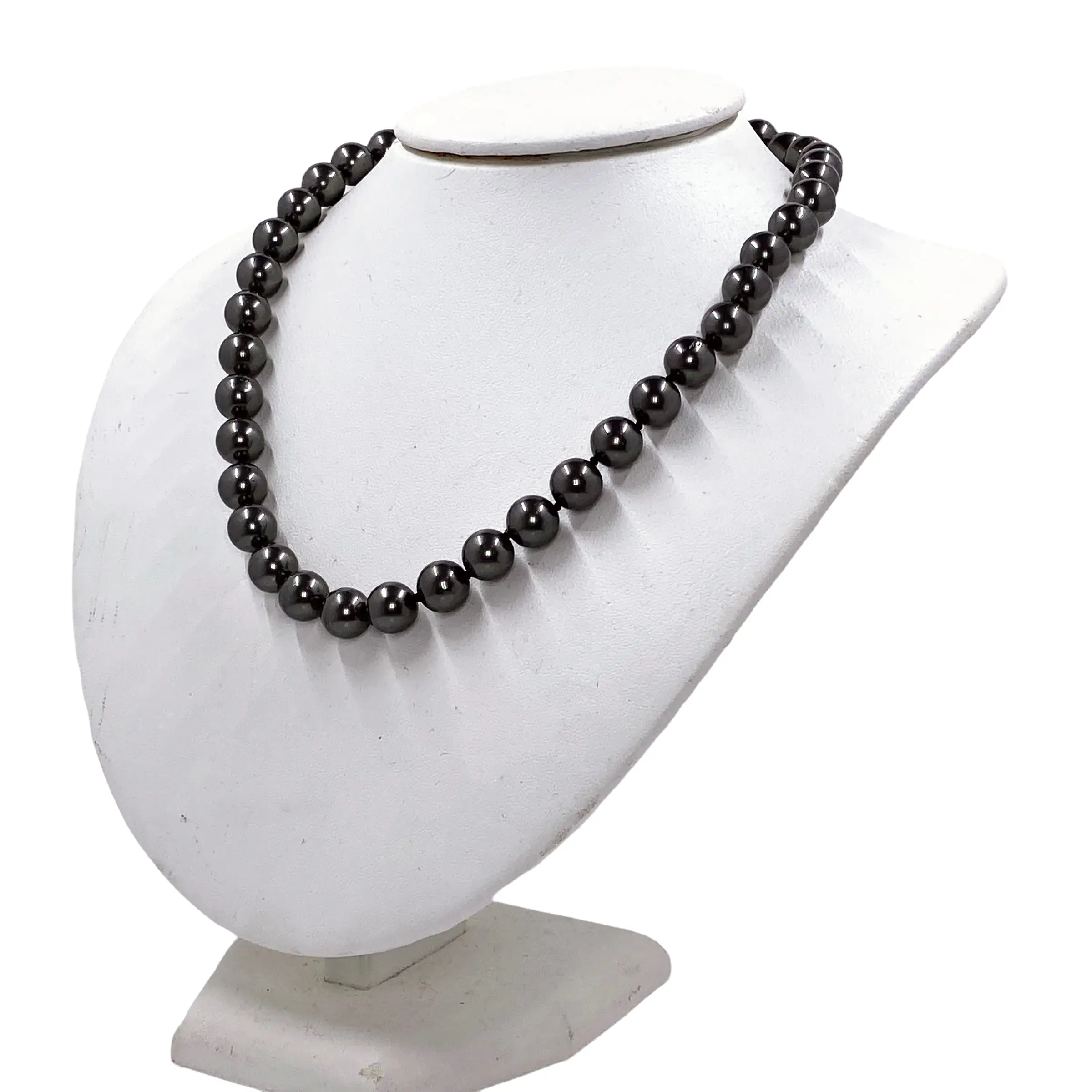 Madam VP Black Pearl Necklace and Earrings