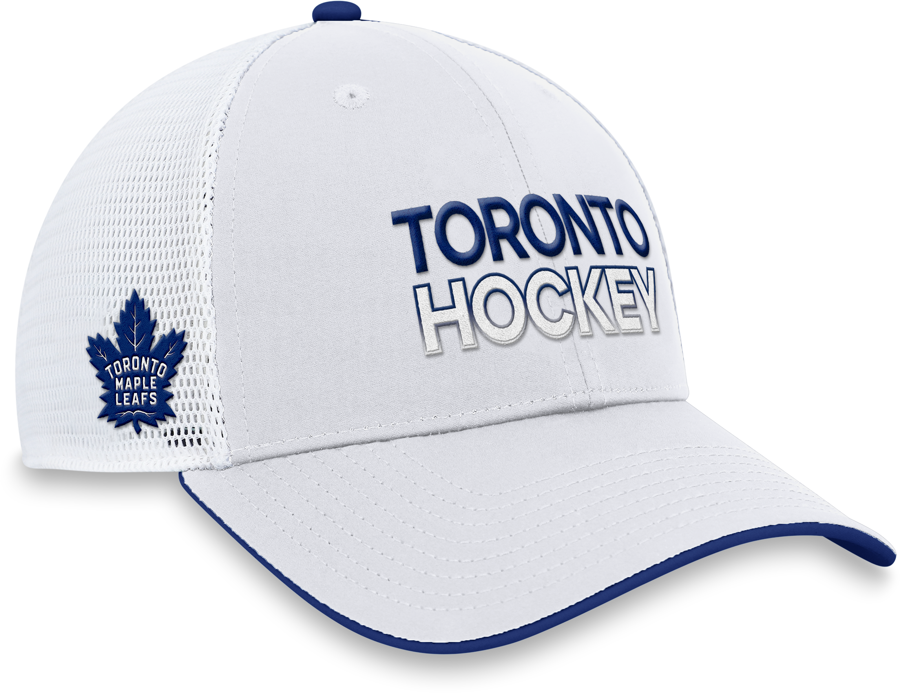 Maple Leafs Fanatics Men's 2023 Authentic Pro Rink Trucker Hat