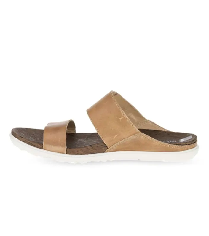 merrell around town buckle slide womens tan