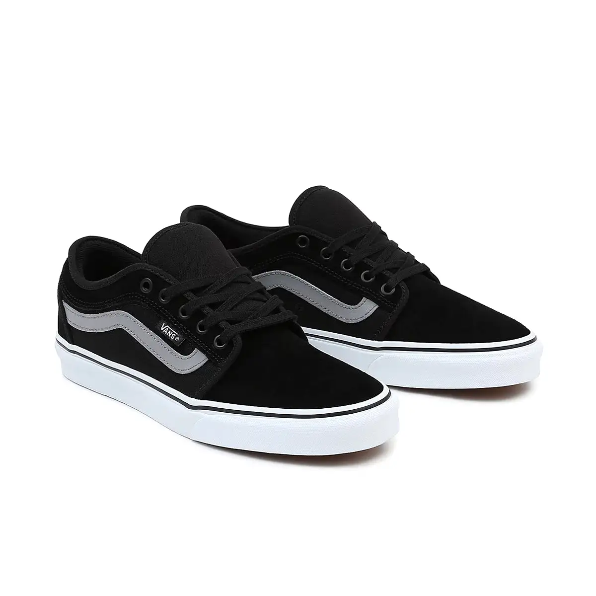 MN CHUKKA LOW SIDESTRIPE BLACK / GRAY / WHITE