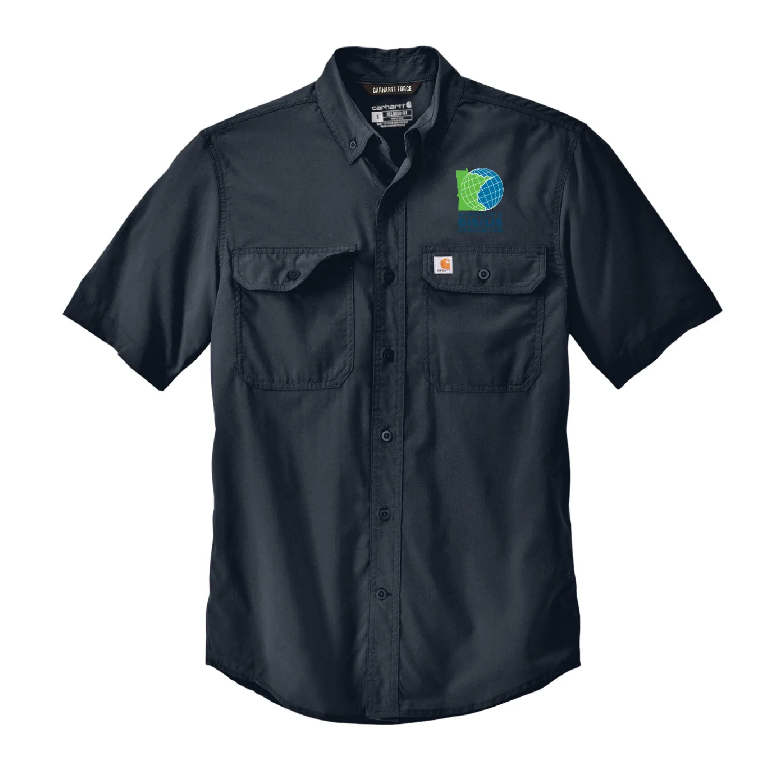 MN GIS/LIS Carhartt Force Solid Short Sleeve Shirt Consortium Logo