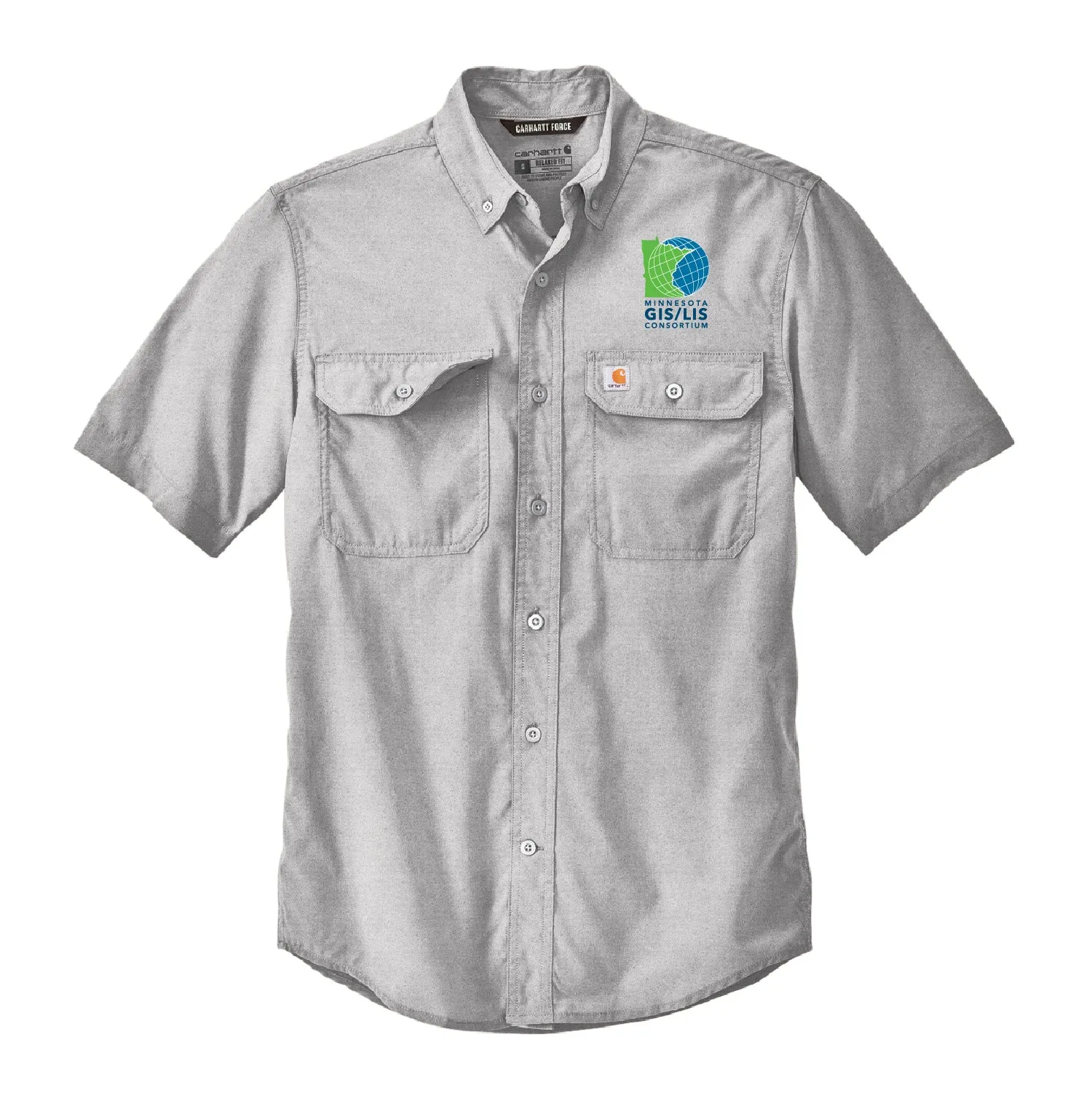 MN GIS/LIS Carhartt Force Solid Short Sleeve Shirt Consortium Logo