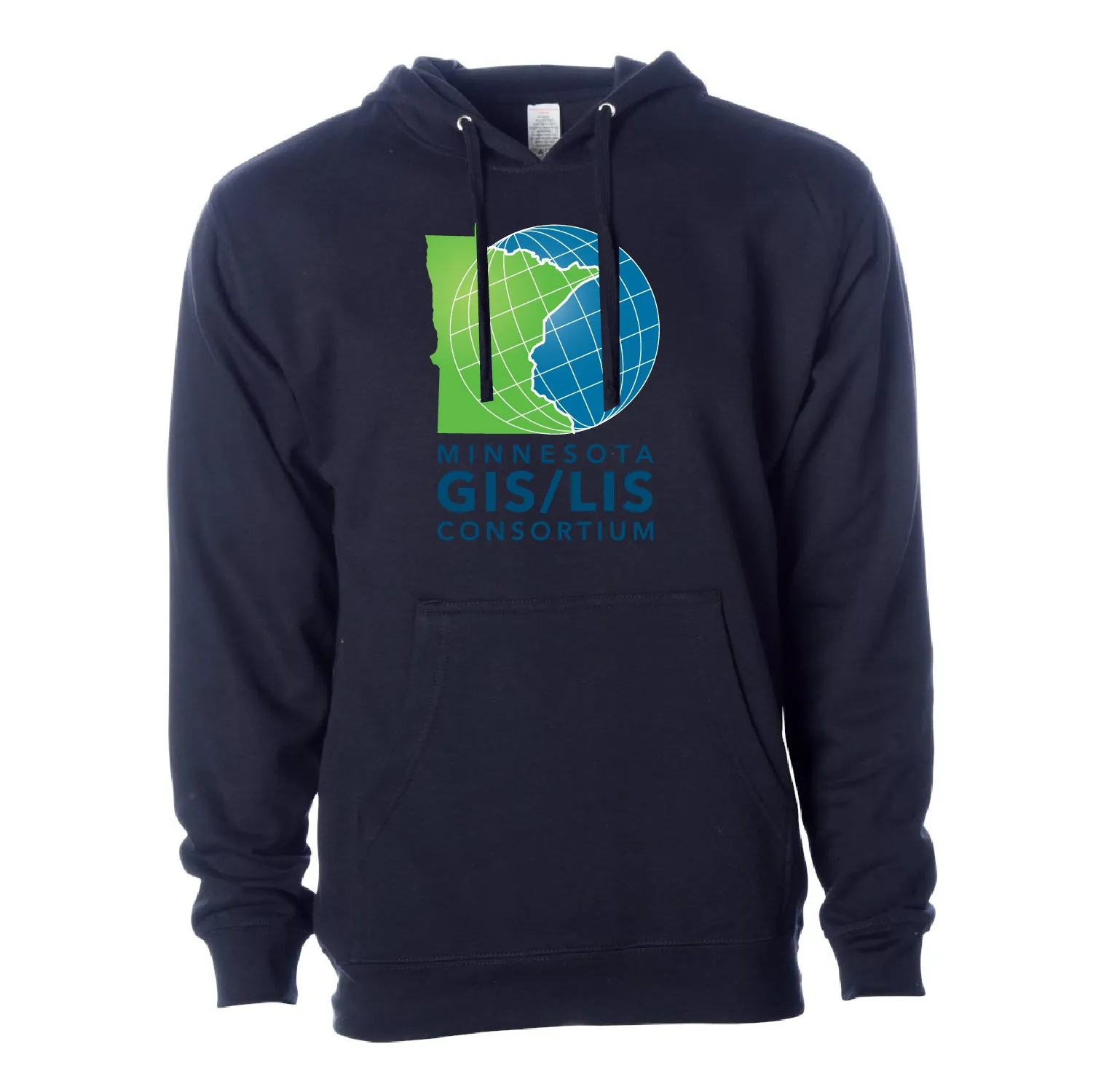 MN GIS/LIS Midweight Hooded Sweatshirt Consortium Logo