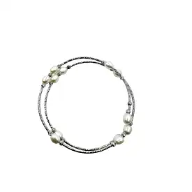 Nene Double Wrap Pearl Bracelet