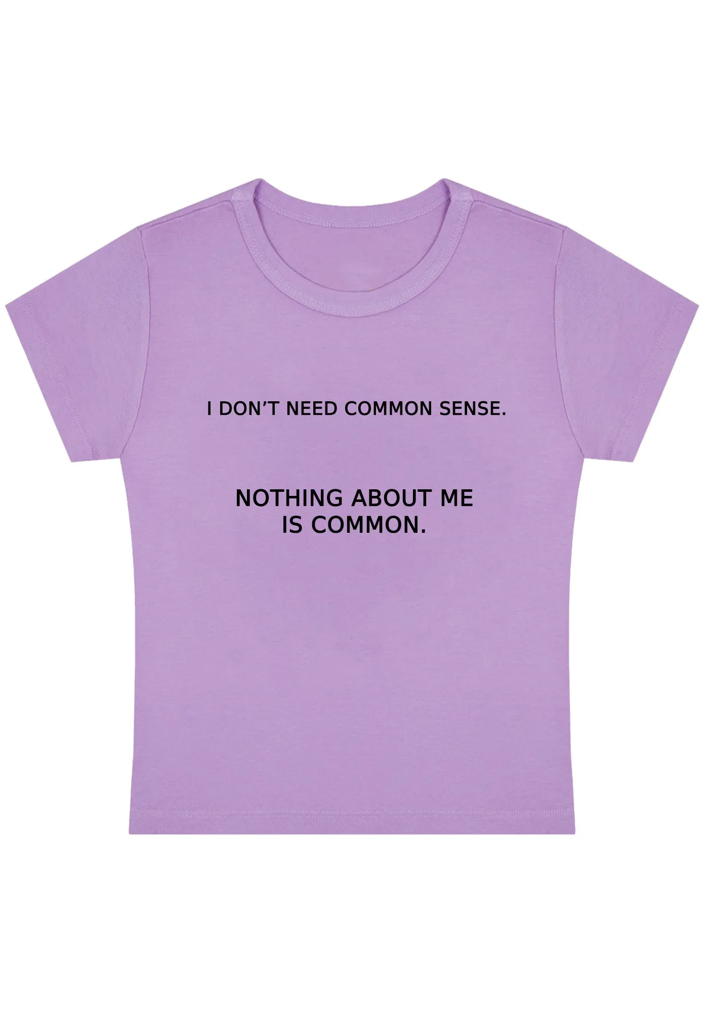 Nothing About Me Is Common Y2K Baby Tee