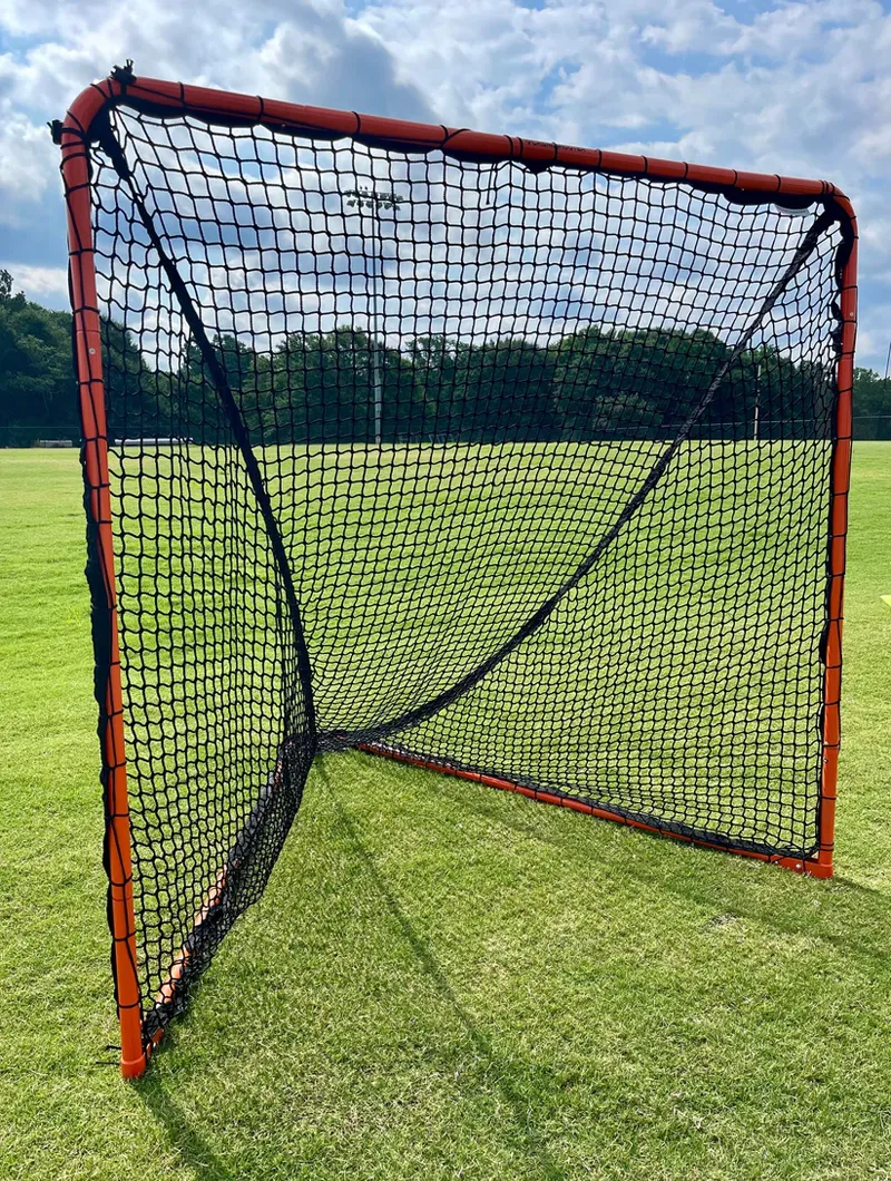 Open Box, Folding Lacrosse Goal - 30 lbs, 6'x6'x7' by Crankshooter INCLUDED with  5mm BLACK Net - FREE Shipping (Copy)