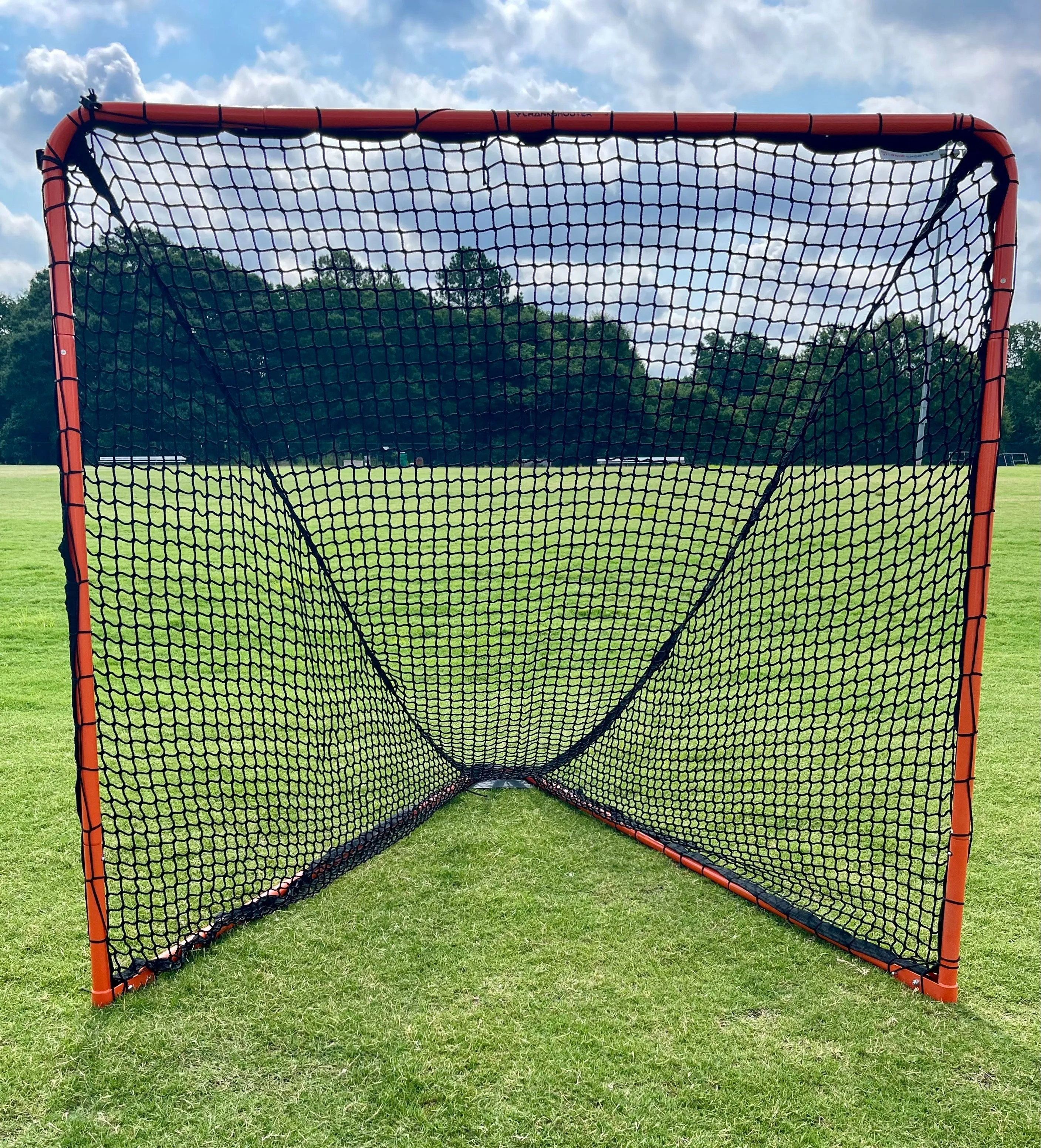 Open Box, Folding Lacrosse Goal - 30 lbs, 6'x6'x7' by Crankshooter INCLUDED with  5mm BLACK Net - FREE Shipping (Copy)