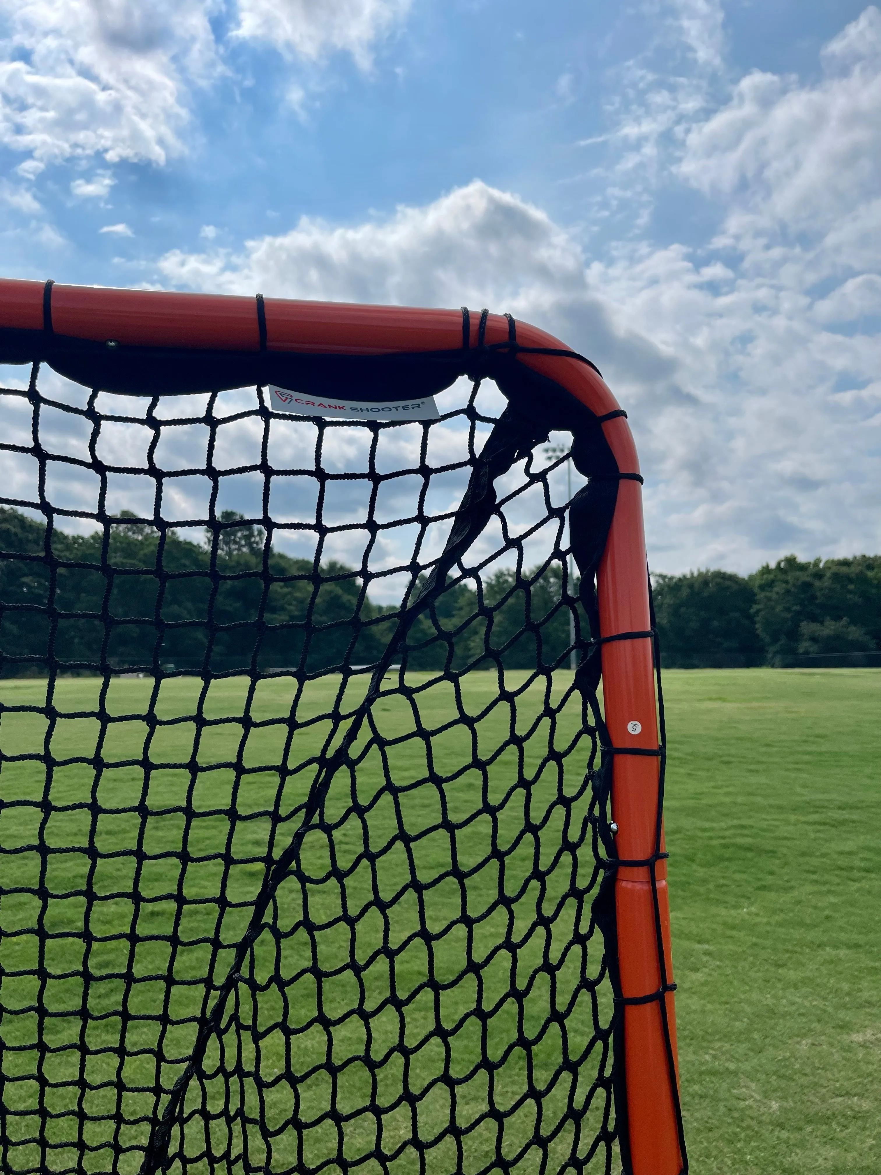 Open Box, Folding Lacrosse Goal - 30 lbs, 6'x6'x7' by Crankshooter INCLUDED with  5mm BLACK Net - FREE Shipping (Copy)