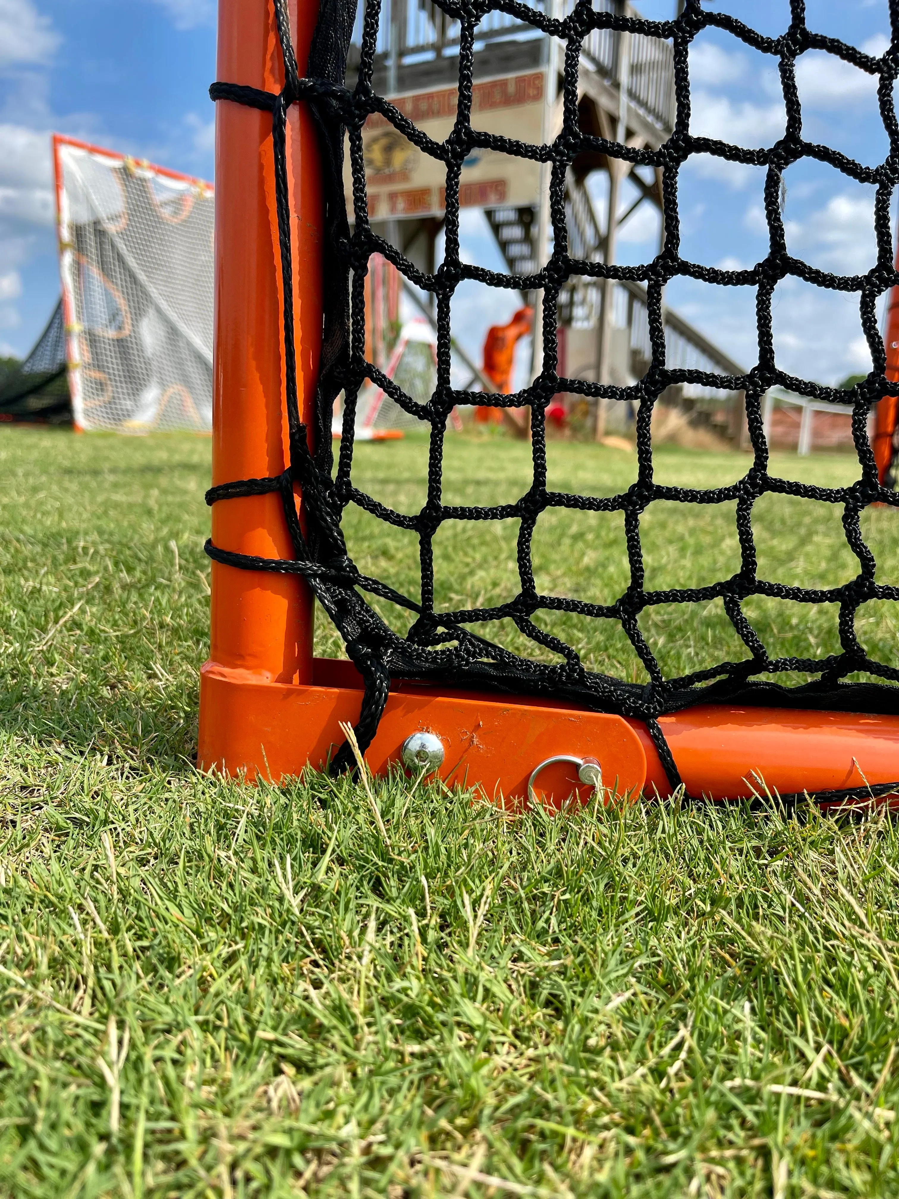 Open Box, Folding Lacrosse Goal - 30 lbs, 6'x6'x7' by Crankshooter INCLUDED with  5mm BLACK Net - FREE Shipping (Copy)