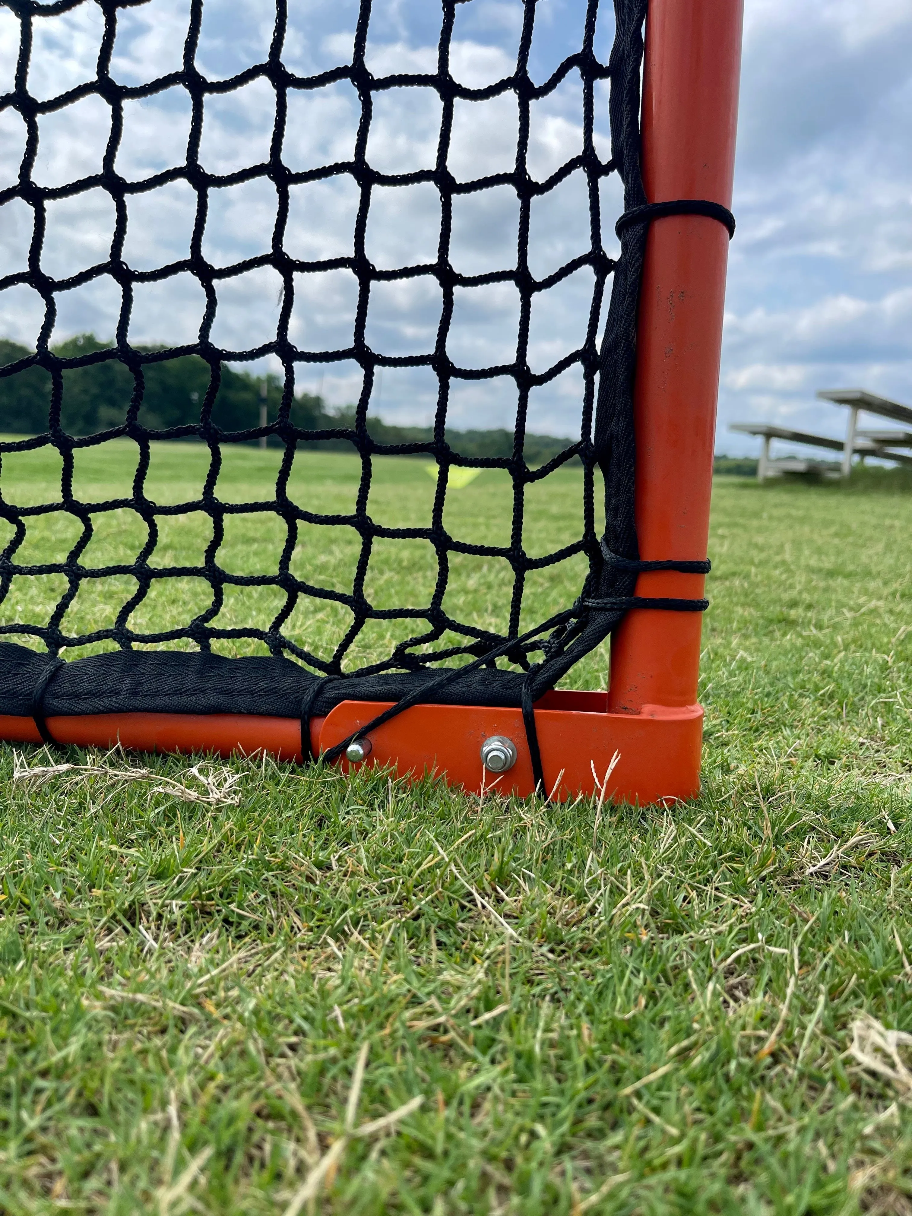 Open Box, Folding Lacrosse Goal - 30 lbs, 6'x6'x7' by Crankshooter INCLUDED with  5mm BLACK Net - FREE Shipping (Copy)